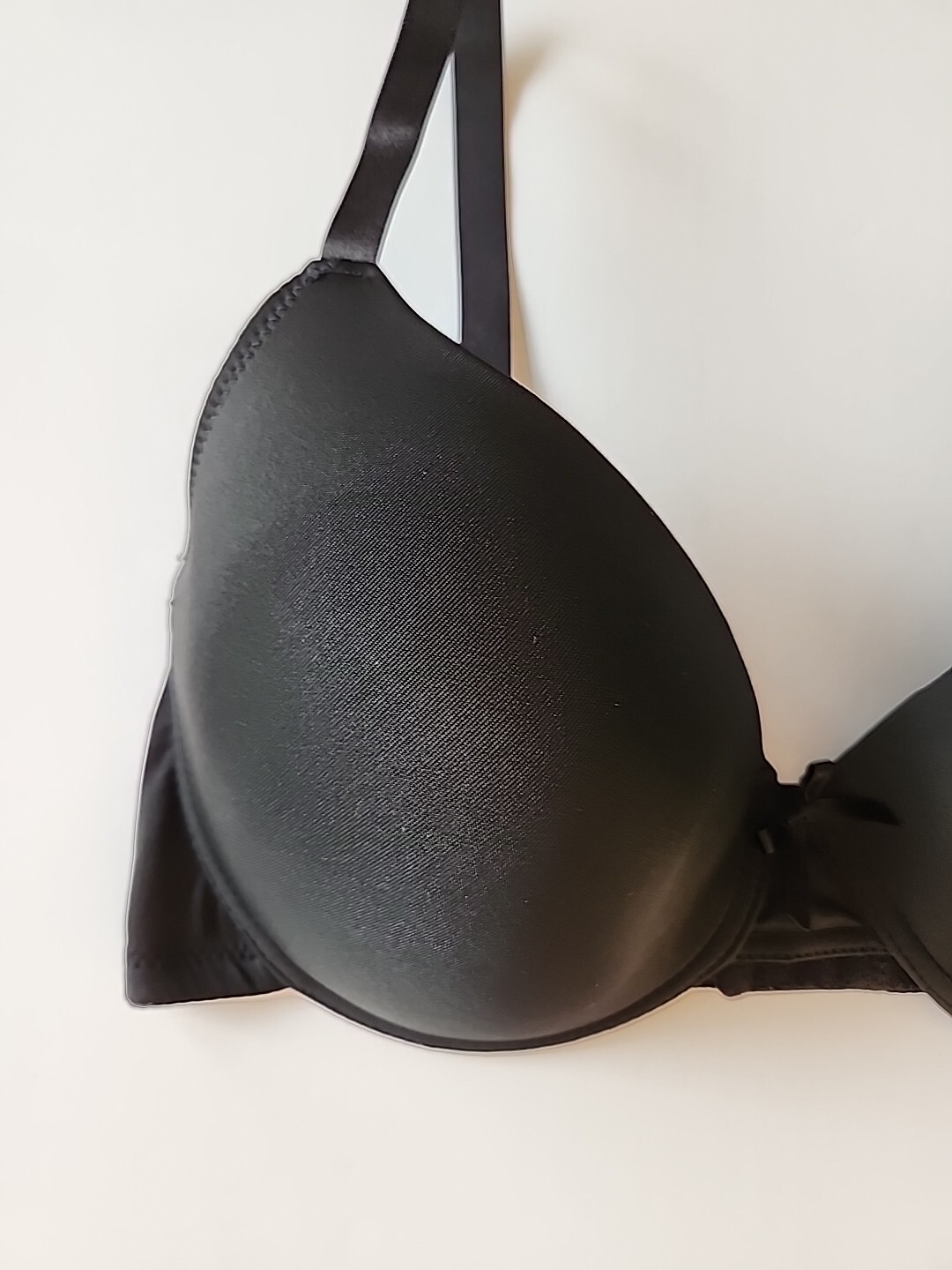 Just Be Womens Black Underwire Bra Padded 38D Normal Strap