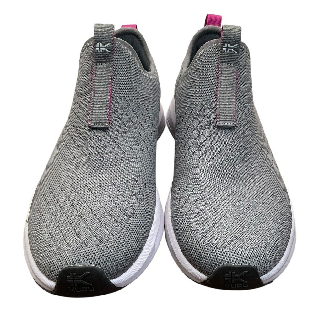 NWT KURU ATOM Slip-On Stone Gray-Berry Pink women size 9 M