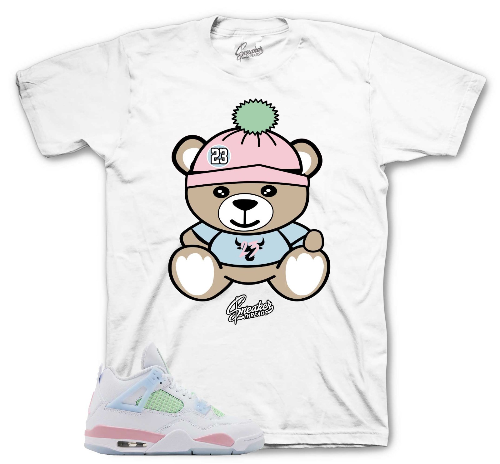 Shirts To Match Jordan 4 GS Valentines Day – Sneaker Bear Sneaker Tees