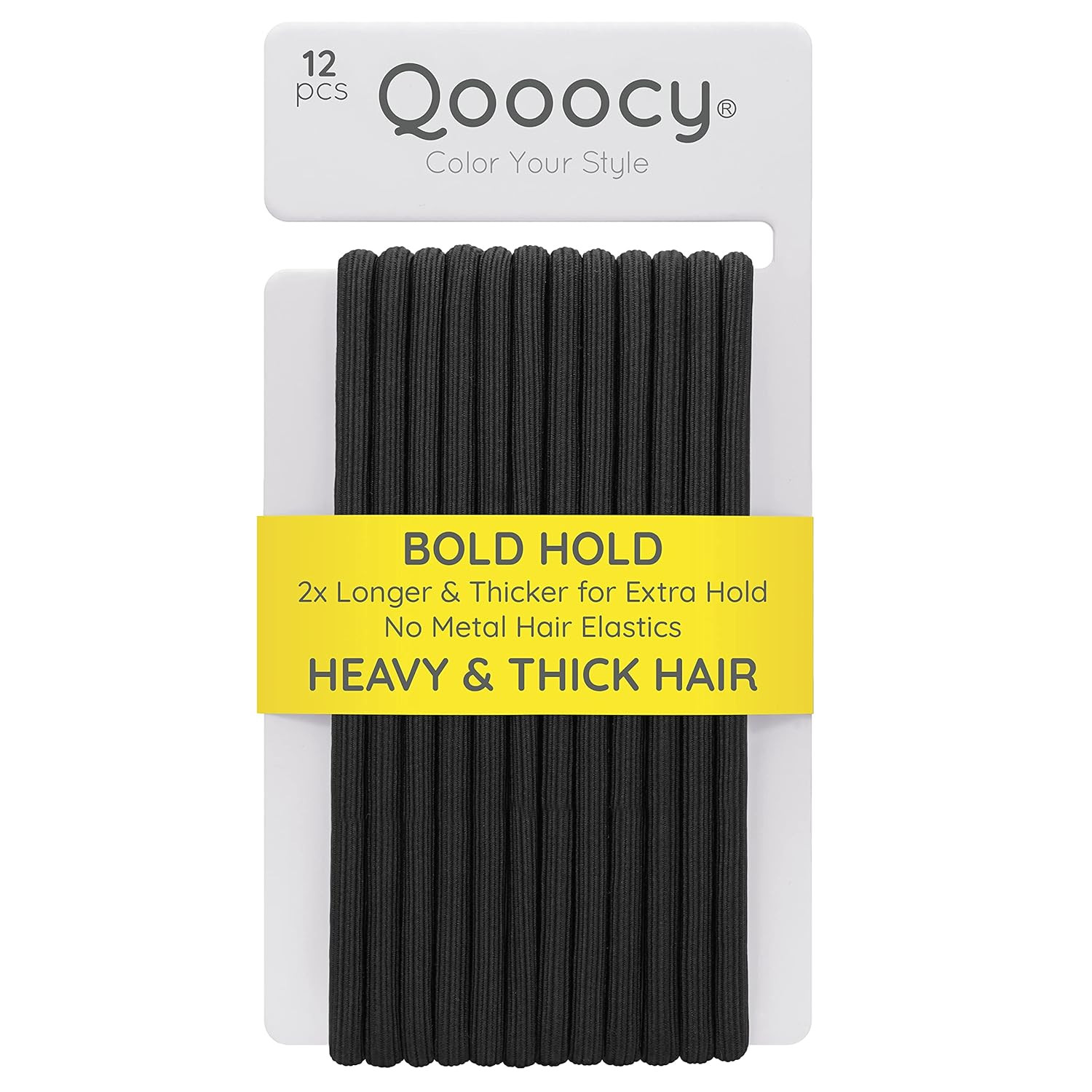 Extra Long Hair Tie for Thick and Curly Hair – Elastic Ponytail Holders for Wome
