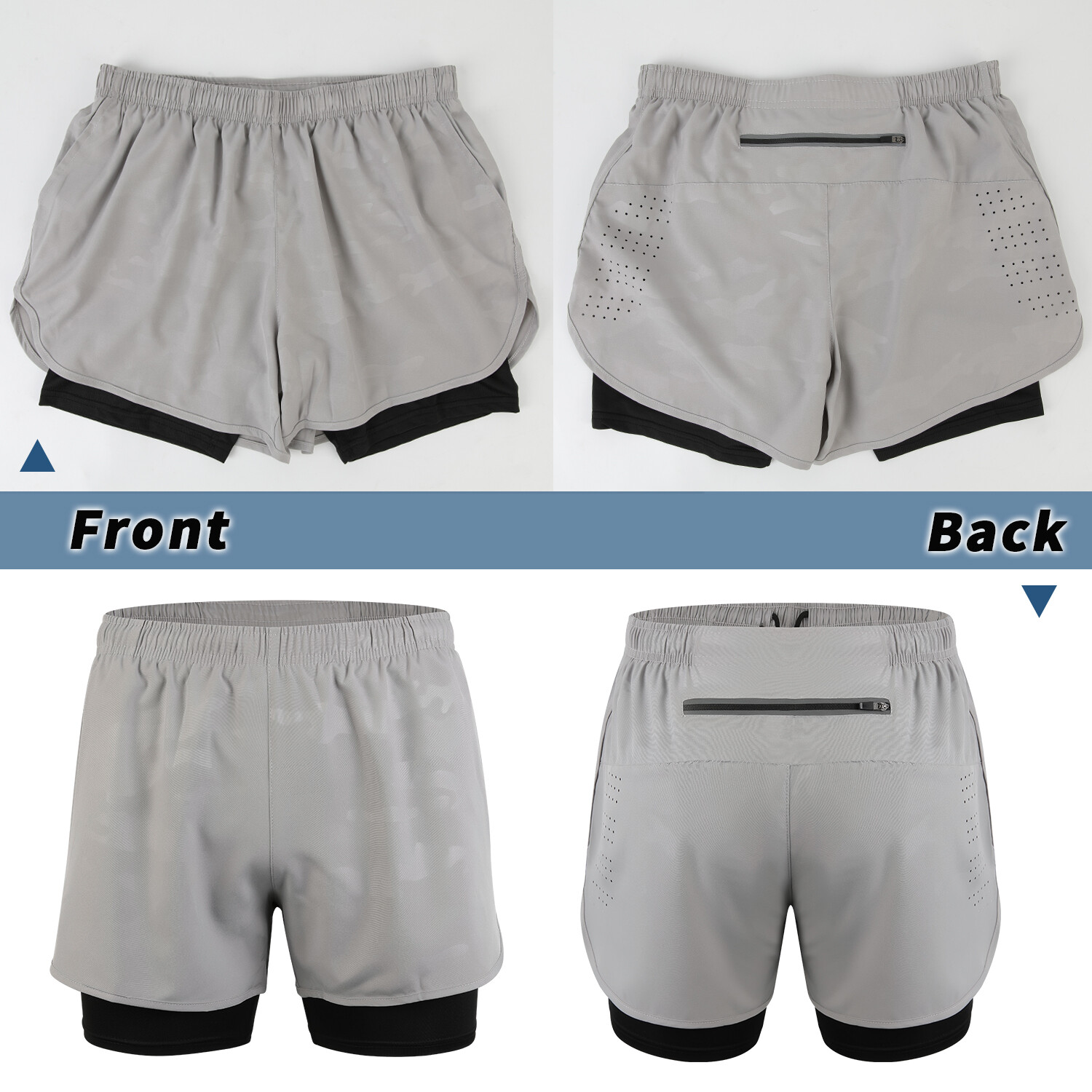 Mens Summer Workout Pants Training Shorts Quick Dry Pants Sports Fitness Shorts