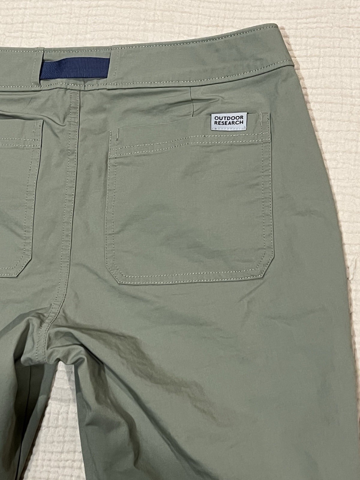 Outdoor Research Womens Shastin Green Chino Pant SZ 6 Hiking Backpacking UPF 50+