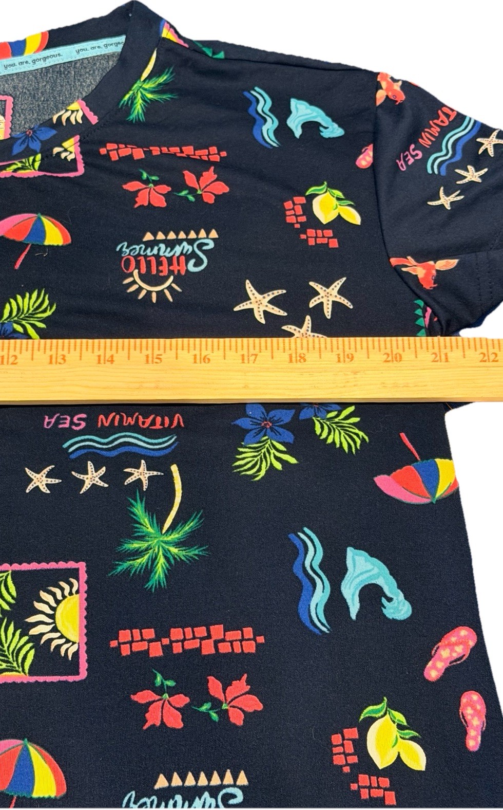 NWT Joyspun Dreamy Soft Pajama Set Medium Tropical Blue Pockets Loungewear