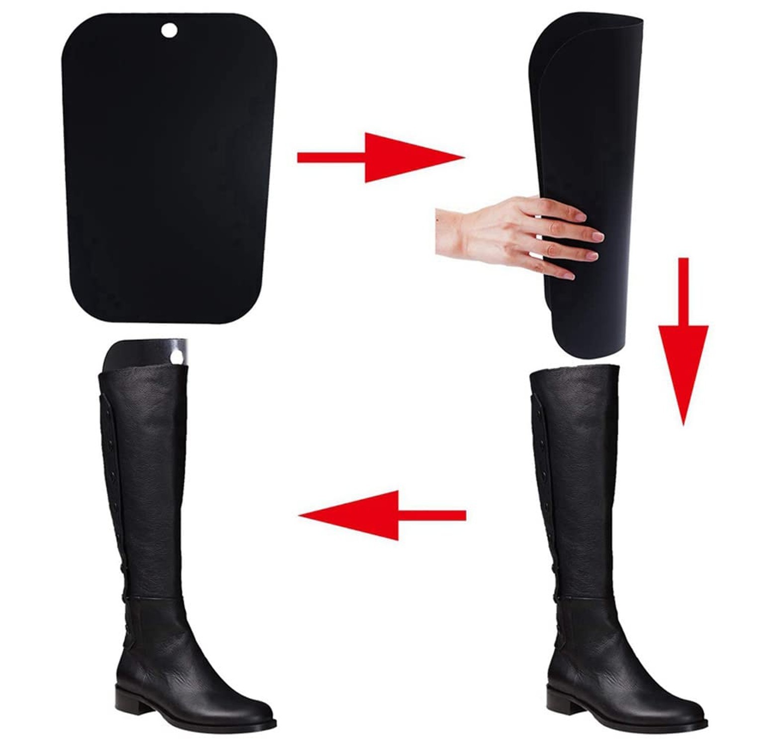 ericotry 2 Pairs 18 Inch Boot Shaper Form Inserts Breathable Boots Tall Suppo…