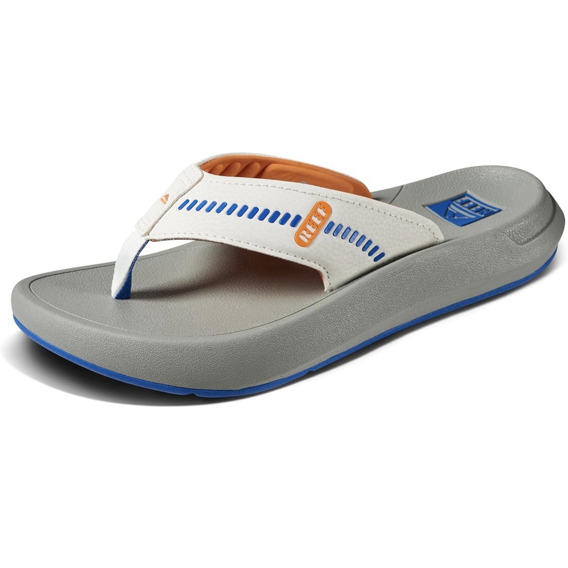 Reef Swellsole Cruiser Flip Flops Men’s Sizes Grey Orange White Blue NWT CJ5891