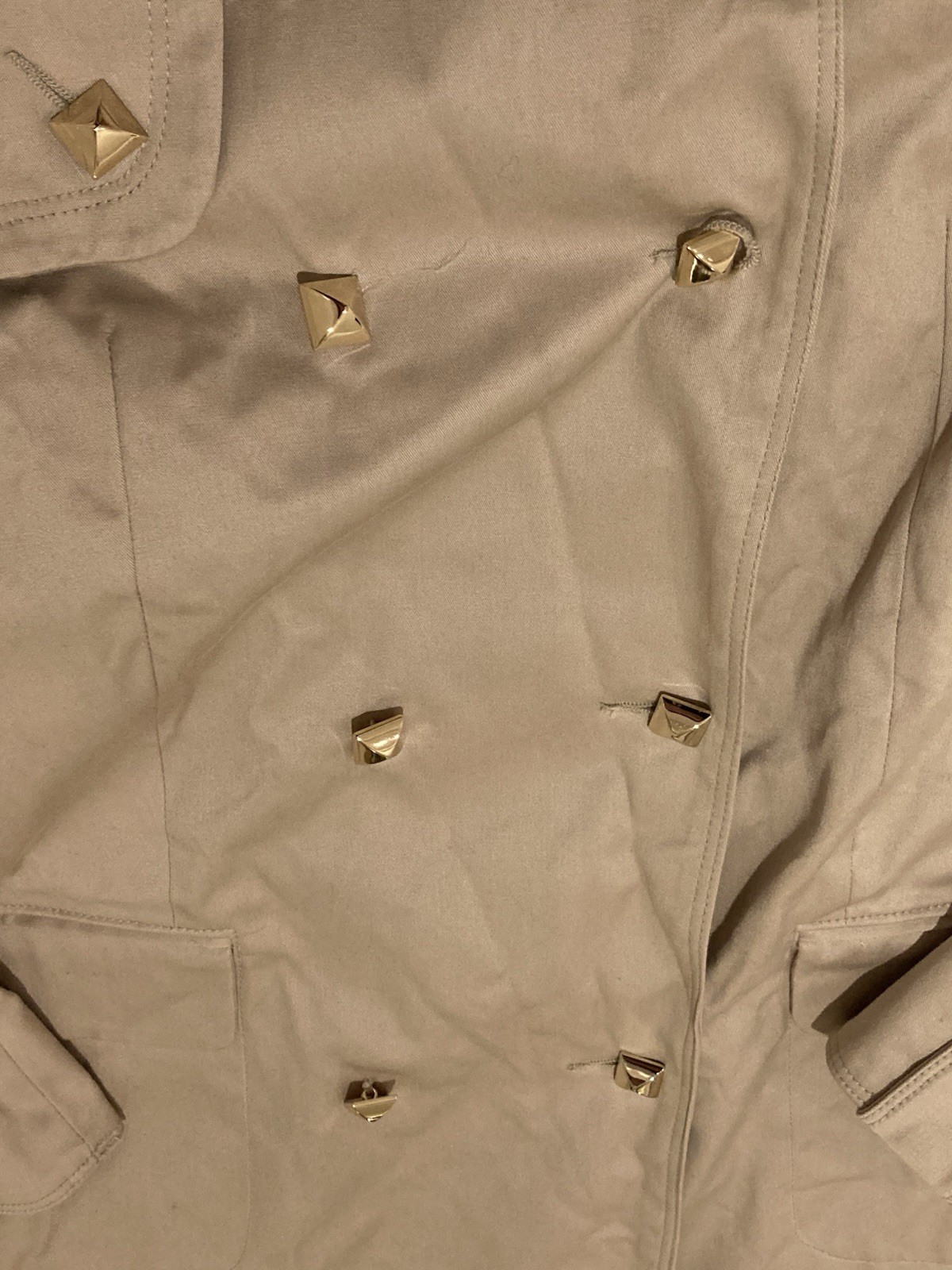 Sandro camel-coloured double-breasted jacket Size 38