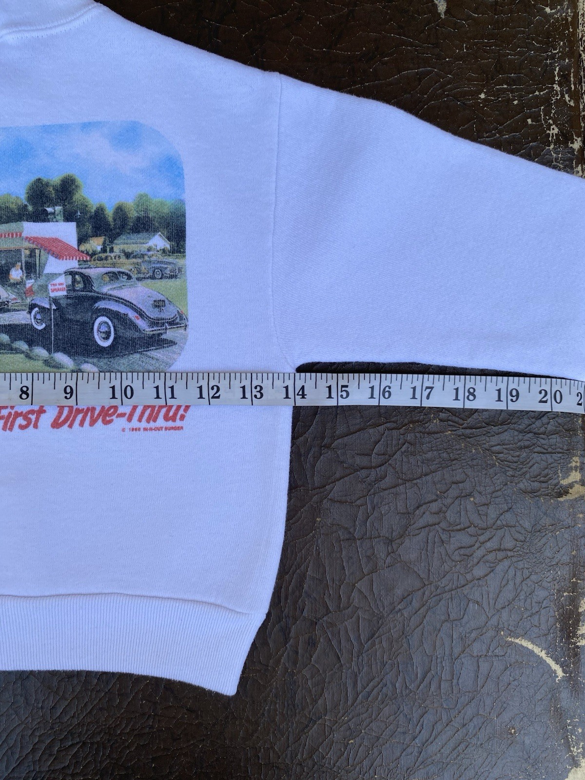 Rare 1980s In-N-Out Burger Crewneck Sweater Kids Vintage Small 6-8 Made In USA
