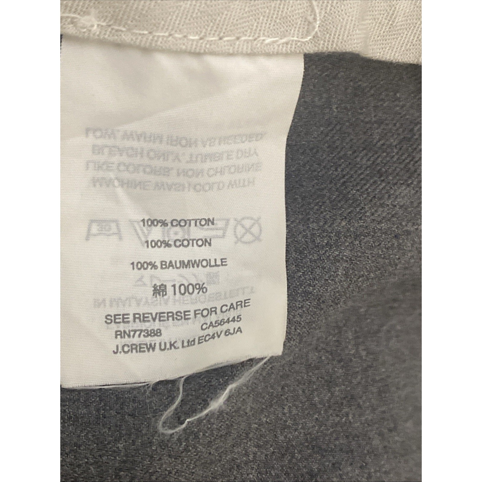 J. Crew Bowery Pants Mens 36×34 Gray Classic Fit Flat Front 100% Cotton