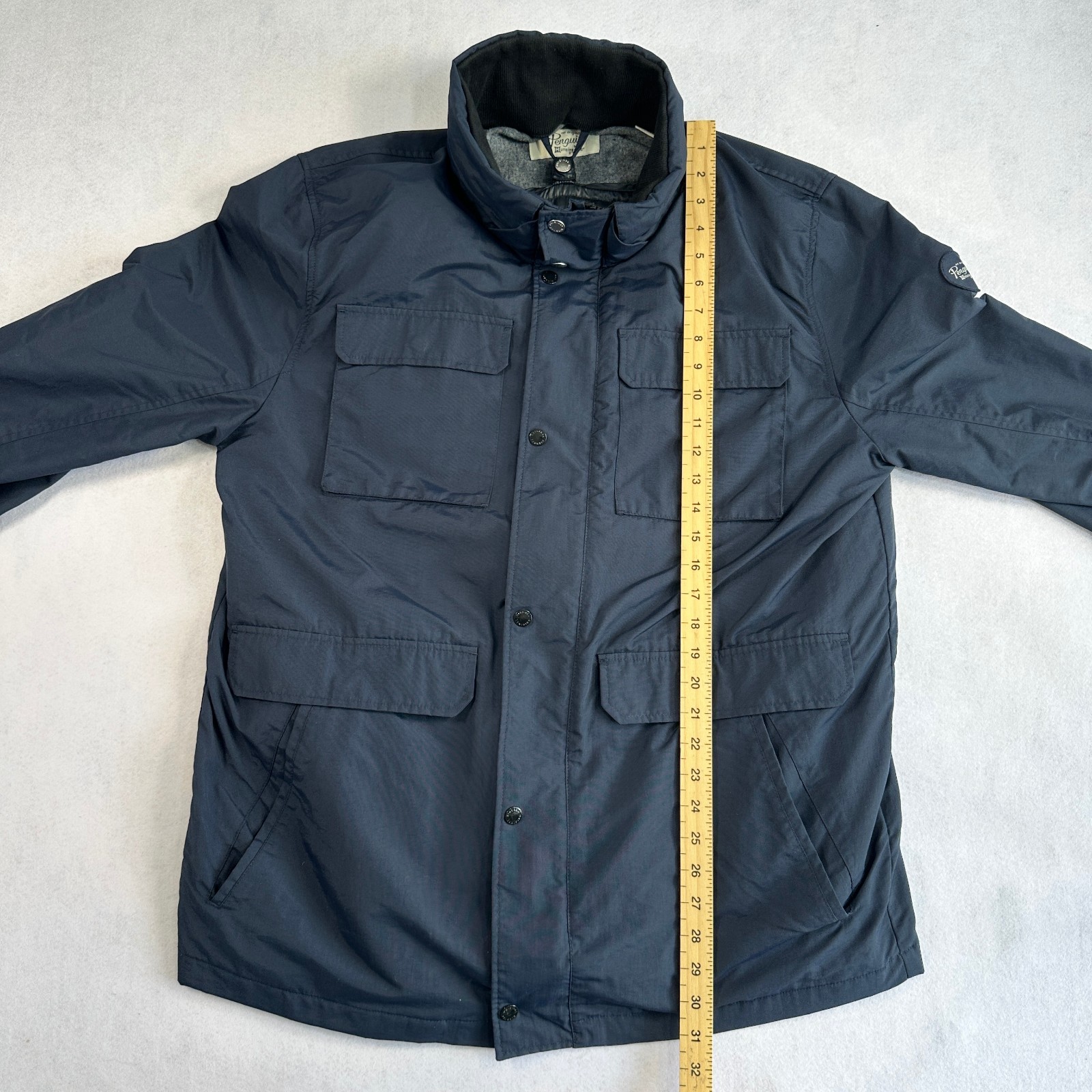 Penguin 2 In 1 Jacket & Detachable Gilet Lining Men’s XL Blue Hood Windbreaker