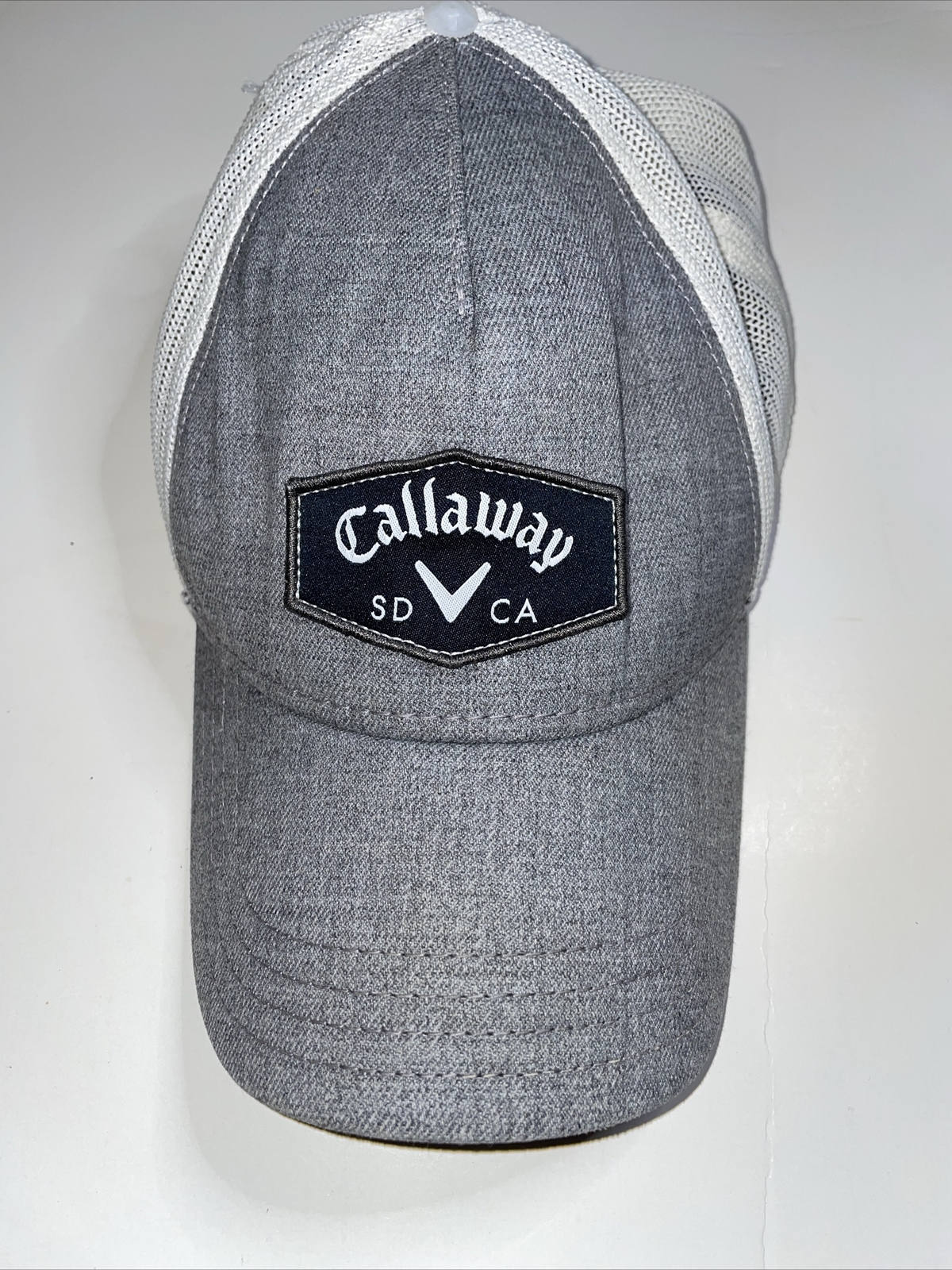 Callaway Golf Hat Cap Snap Back Grey Black Patch One Size Golfer