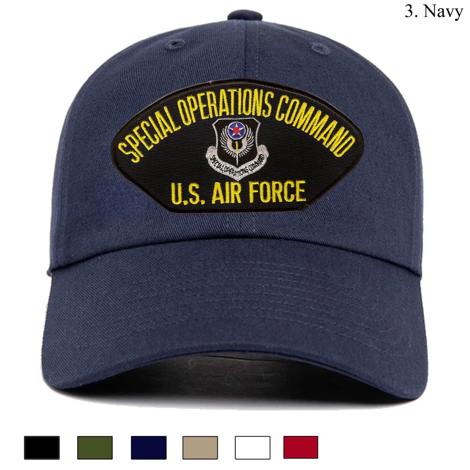 Embroidered Hat Air Force Special Operations Command, Veteran Cap, Trucker Hat