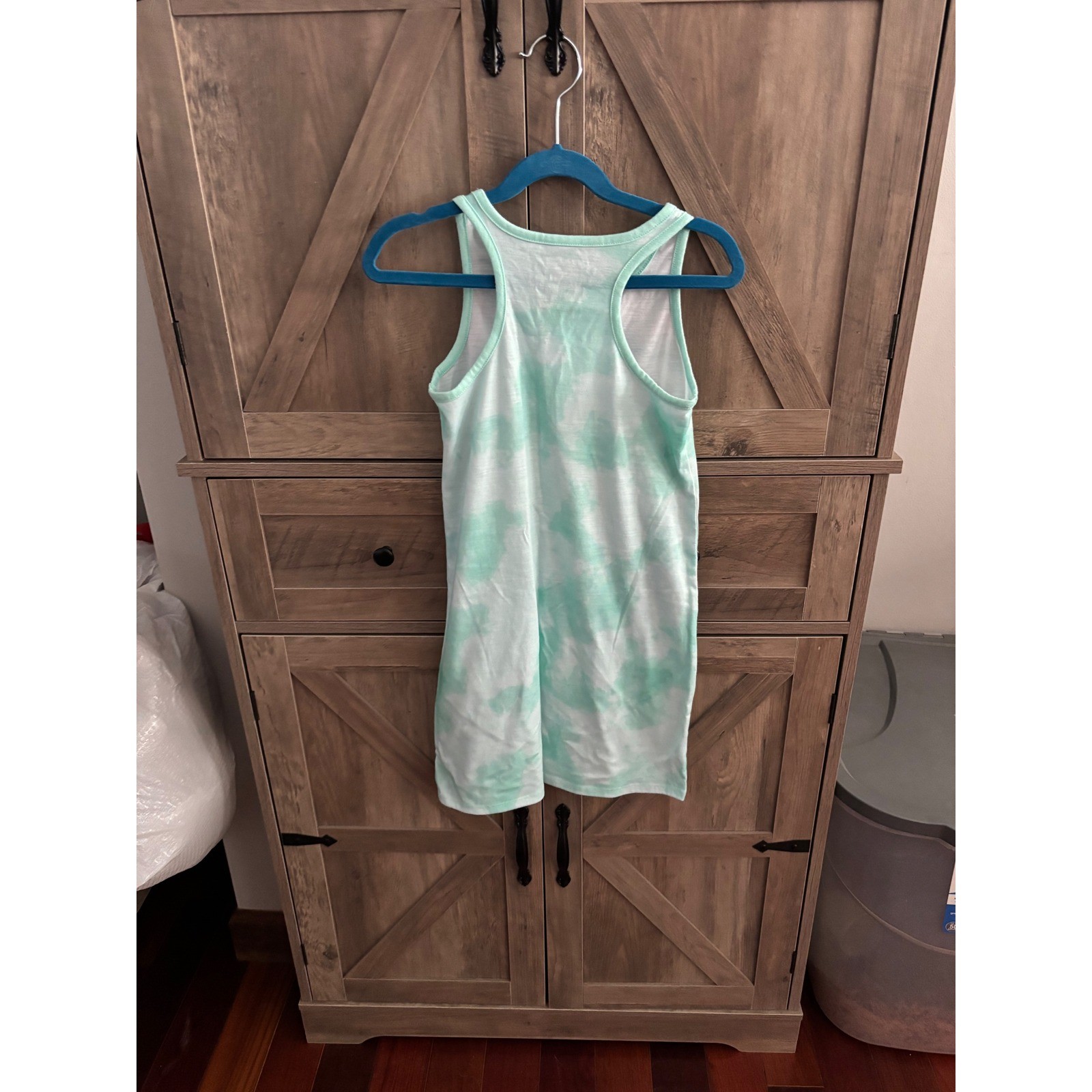 Cat & Jack Girls 2pc Nightgown Set Hamster Tie Dye Palm Tree S 6 6X Sleeveless