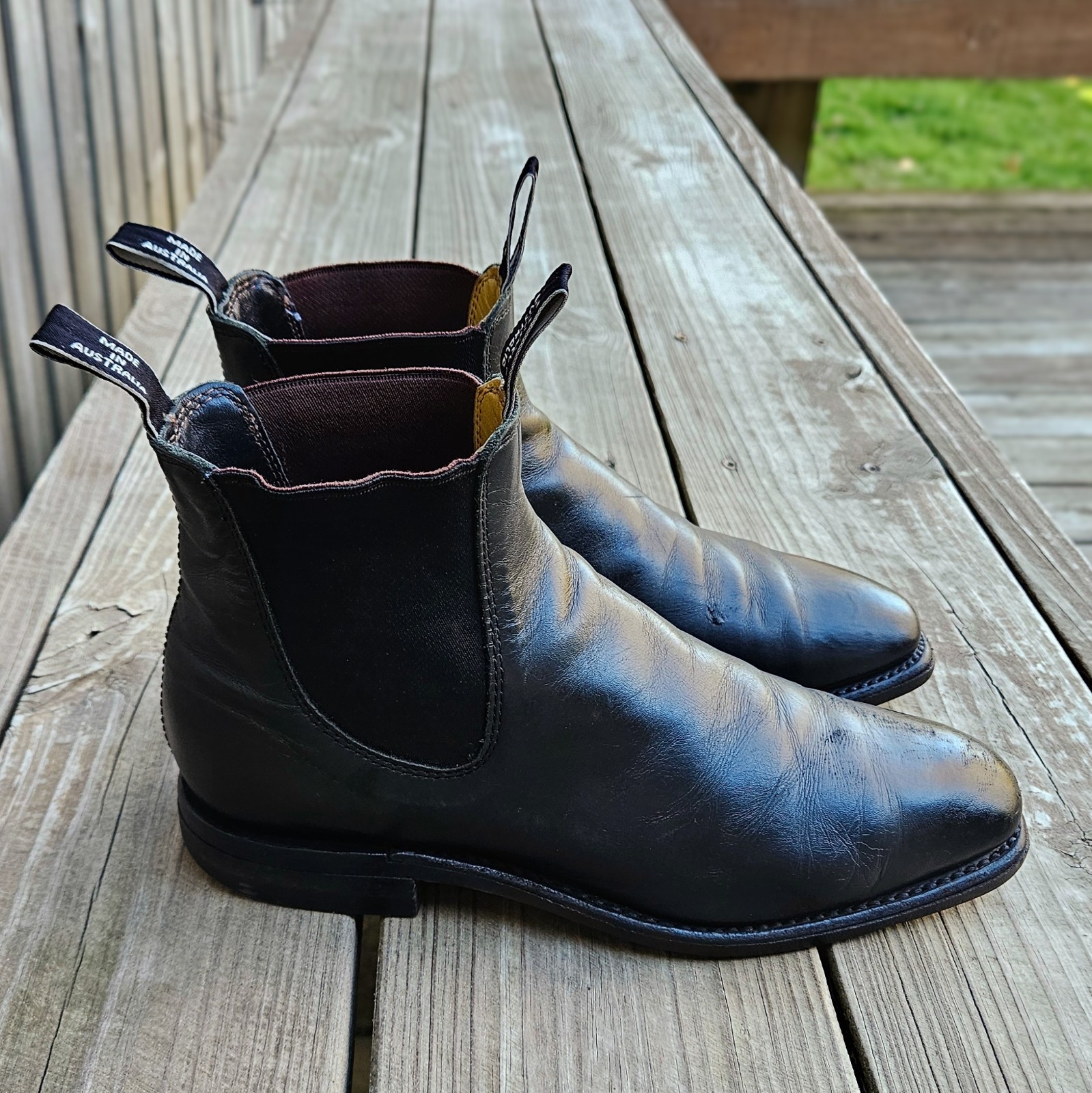 RM Williams Comfort Craftsman Cheslea Boots Black Size 7 B US $589