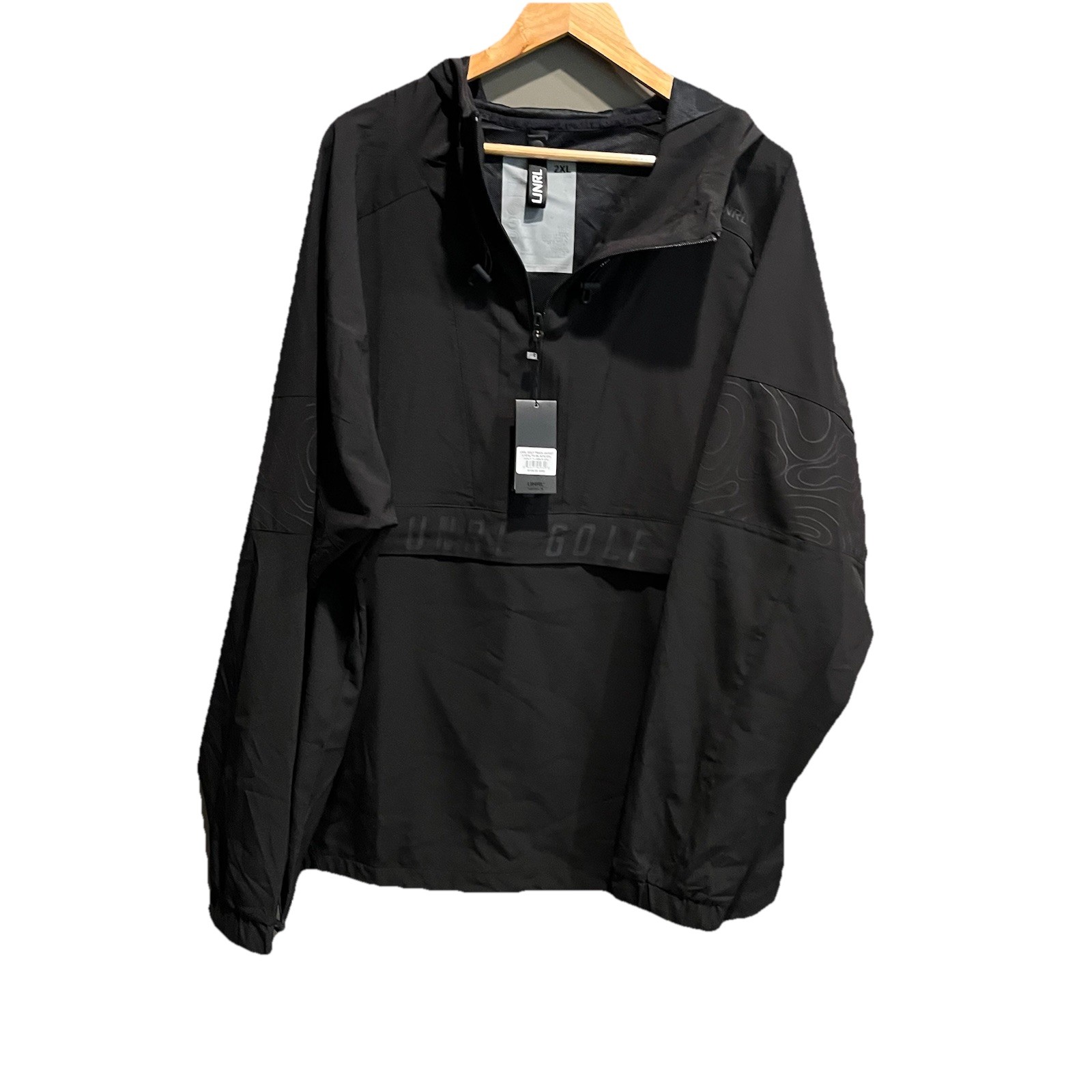 UNRL Stealth Black Golf Track Men’s Activewear Jacket Size 2XL