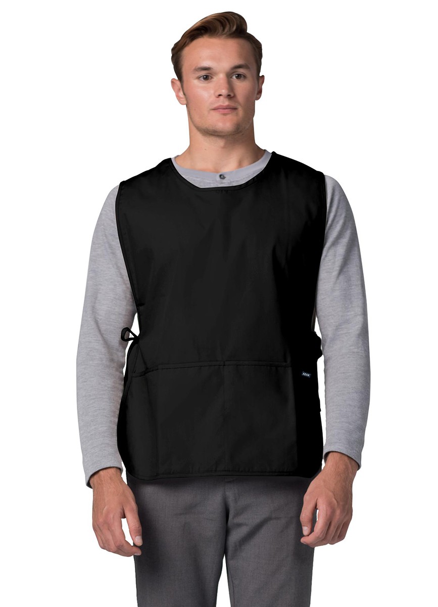 Adar Unisex Workwear Cobbler Bib Apron Adjustable 2 Ties and Deep Front Pockets