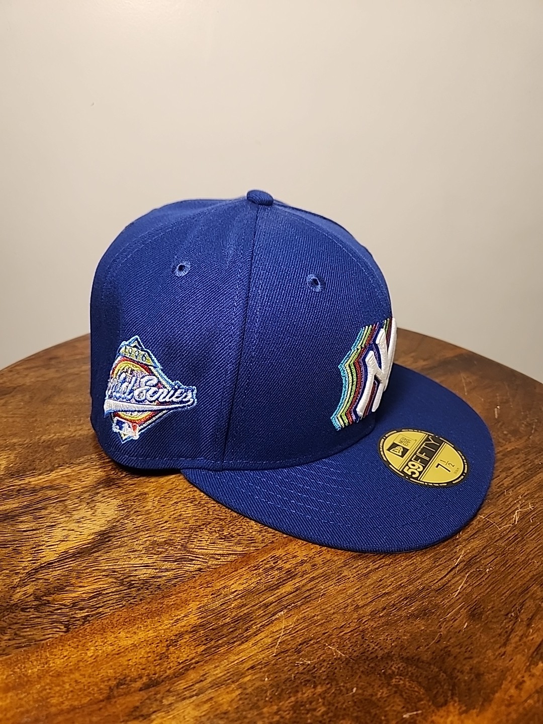 New York Yankees Hat Cap Fitted 7 1/2 1996 World Series Patch New Era 59FIFTY