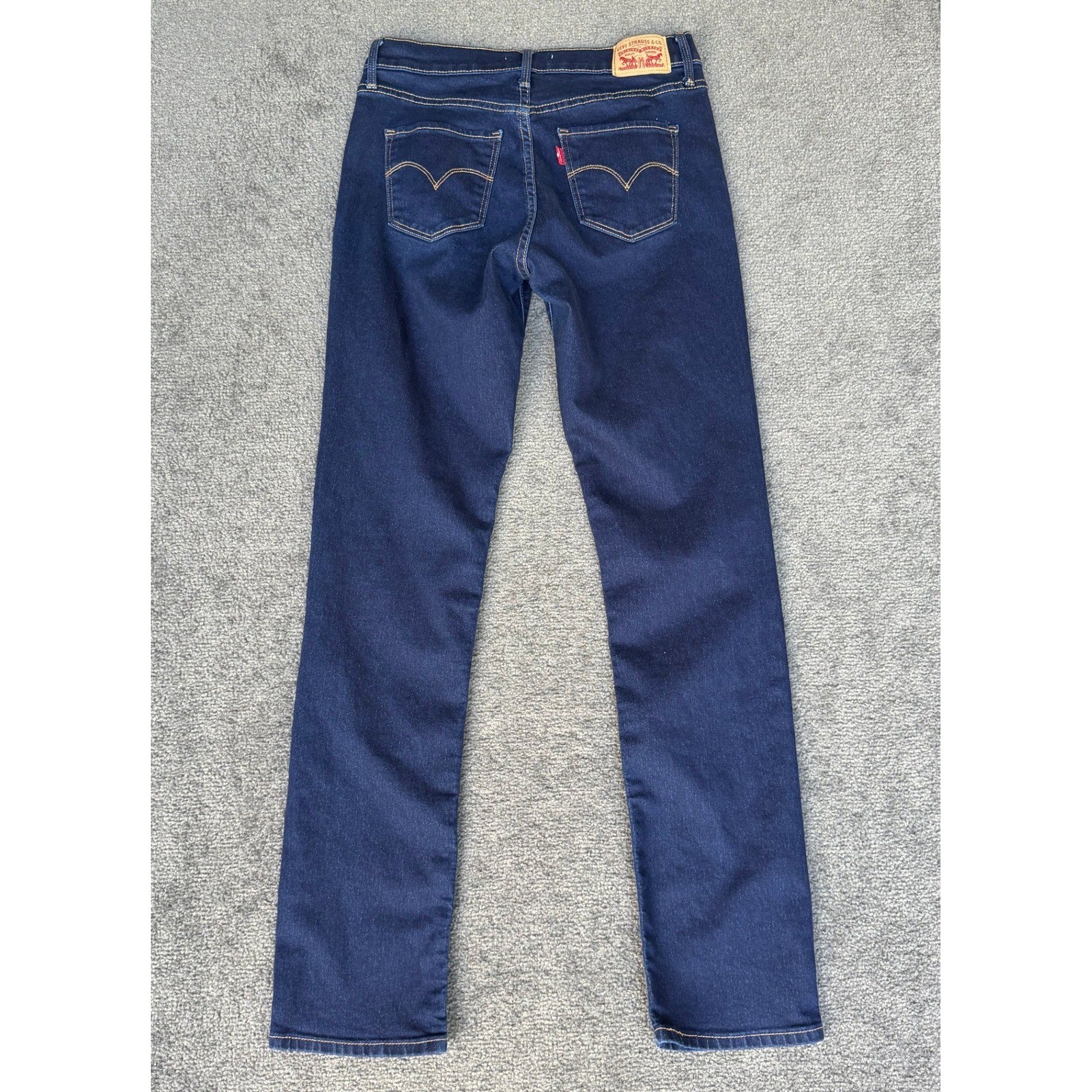 Levis 312 Shaping Slim Jeans Womens 28 Dark Wash Indigo Denim Mid Rise 312-1579
