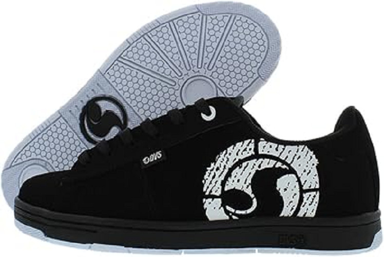 DVS F0000337001 – Men’s Revival 3.0 (Medium) Black/White Leather & Nubuck Skate