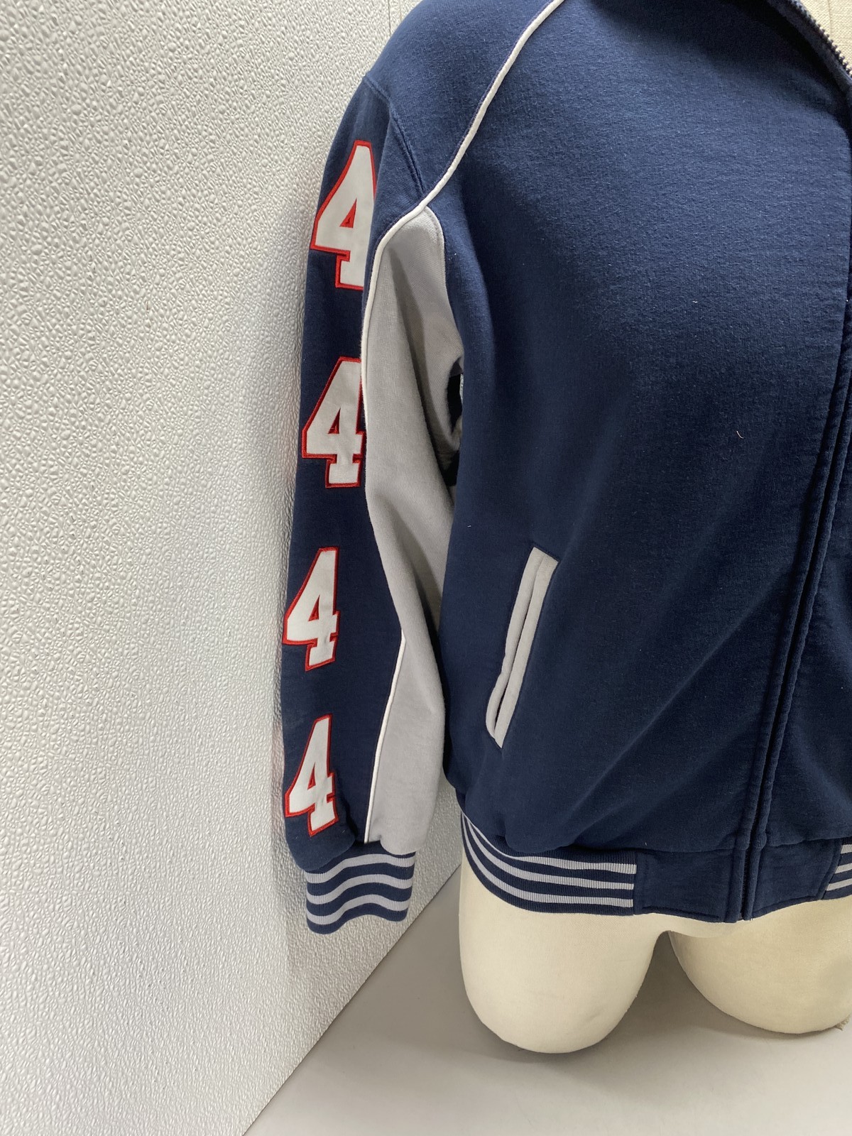 Supreme Mens Playoffs Zip Up Hooded Sweatshirt Size M Navy Blue
