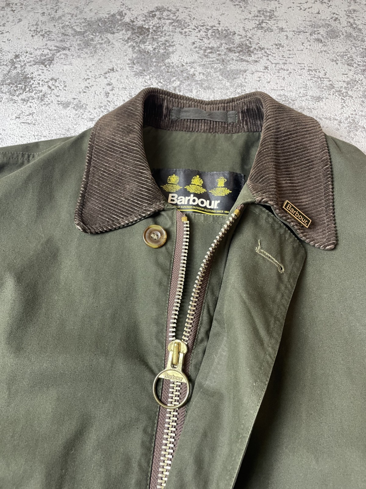 Barbour Ventile Jacket C42 (107cm) A1005 Unlined Green Vintage Rare