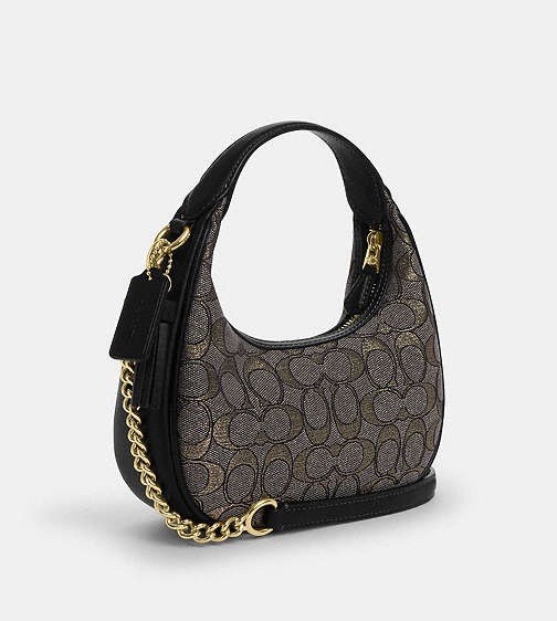 NWT Coach CCF76 Carmen Mini Crossbody Bag In Signature Jacquard Leather $298