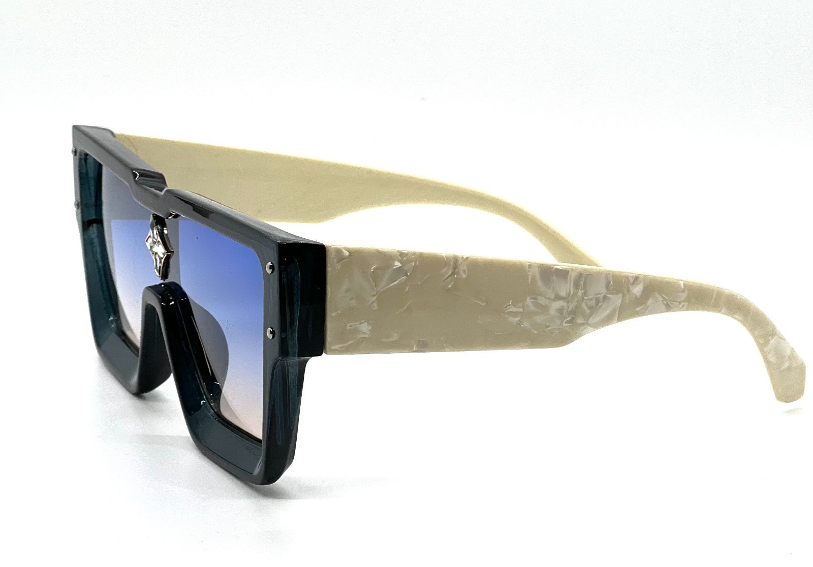Oversized Classic Elegant Modern Hip Hop Shield SUNGLASSES Large Big Black Frame