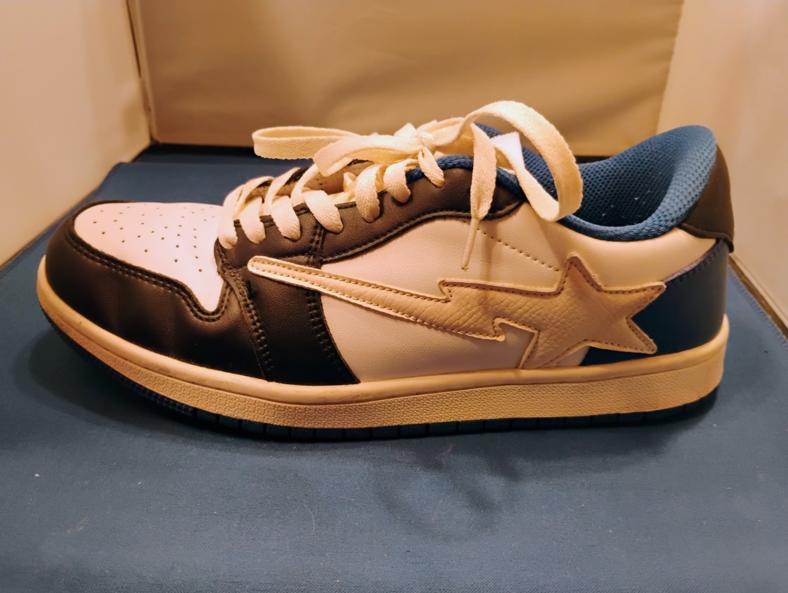 INDIGO STUDIOS BAPESTA LA V2 MEN’S 9.5 CUSTOM TRAVIS SCOTT FRAGSTA INSPIRED LOW