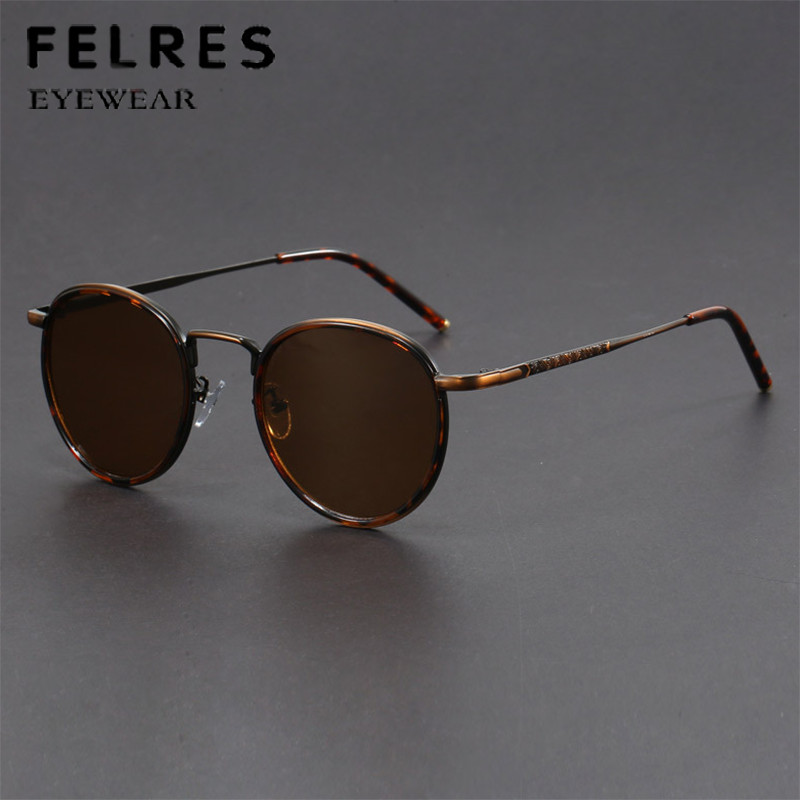Metal Round Tinted Reading Sunglasses Men Women Shade Presbyopic Sunglasses New