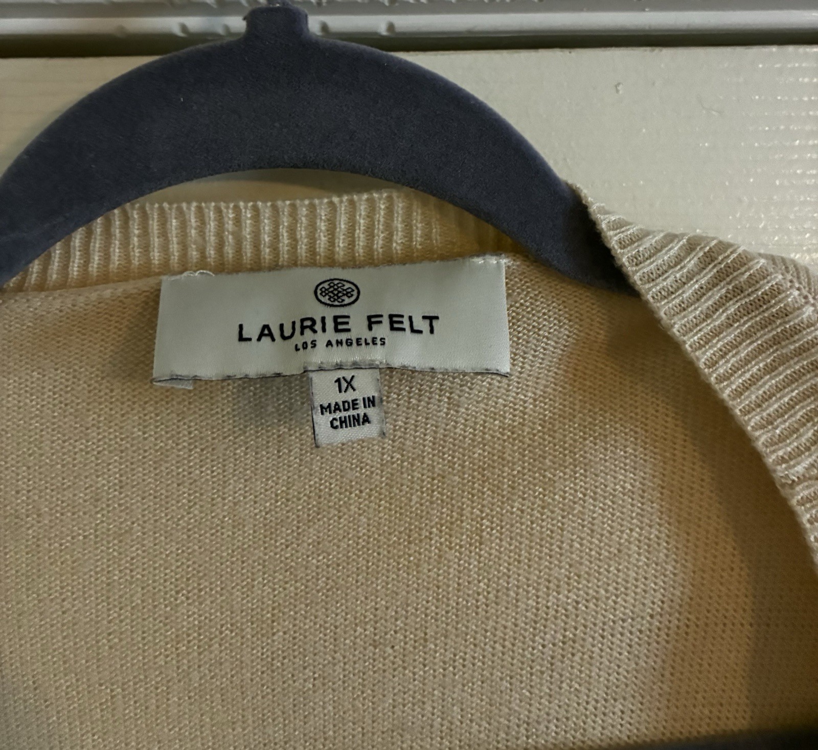 Laurie Felt Cashmere Blend Daisy Sweater 1X