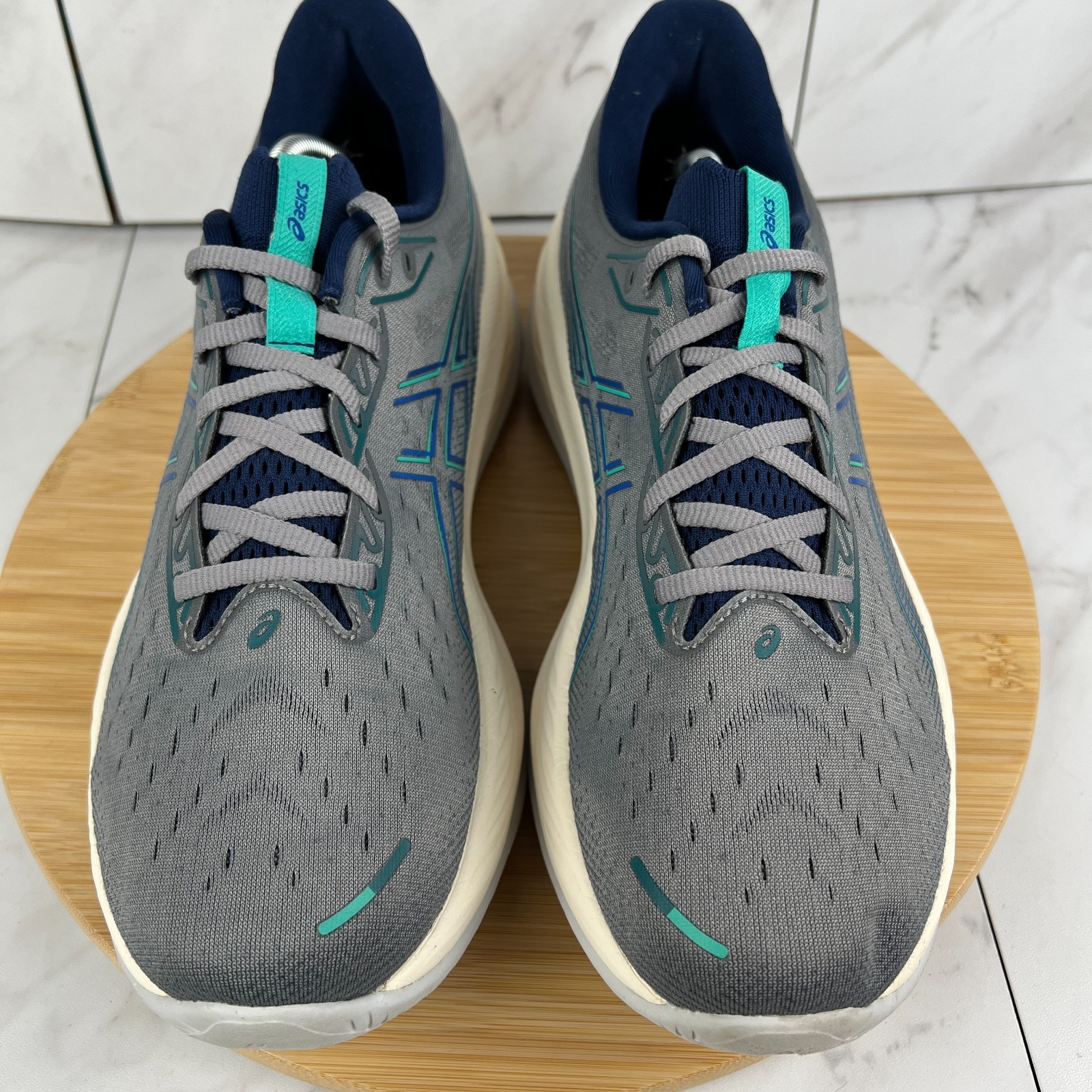 Asics Gel Cumulus 26 Mens Size 11.5 Gray Blue Athletic Running Shoes 1011B894