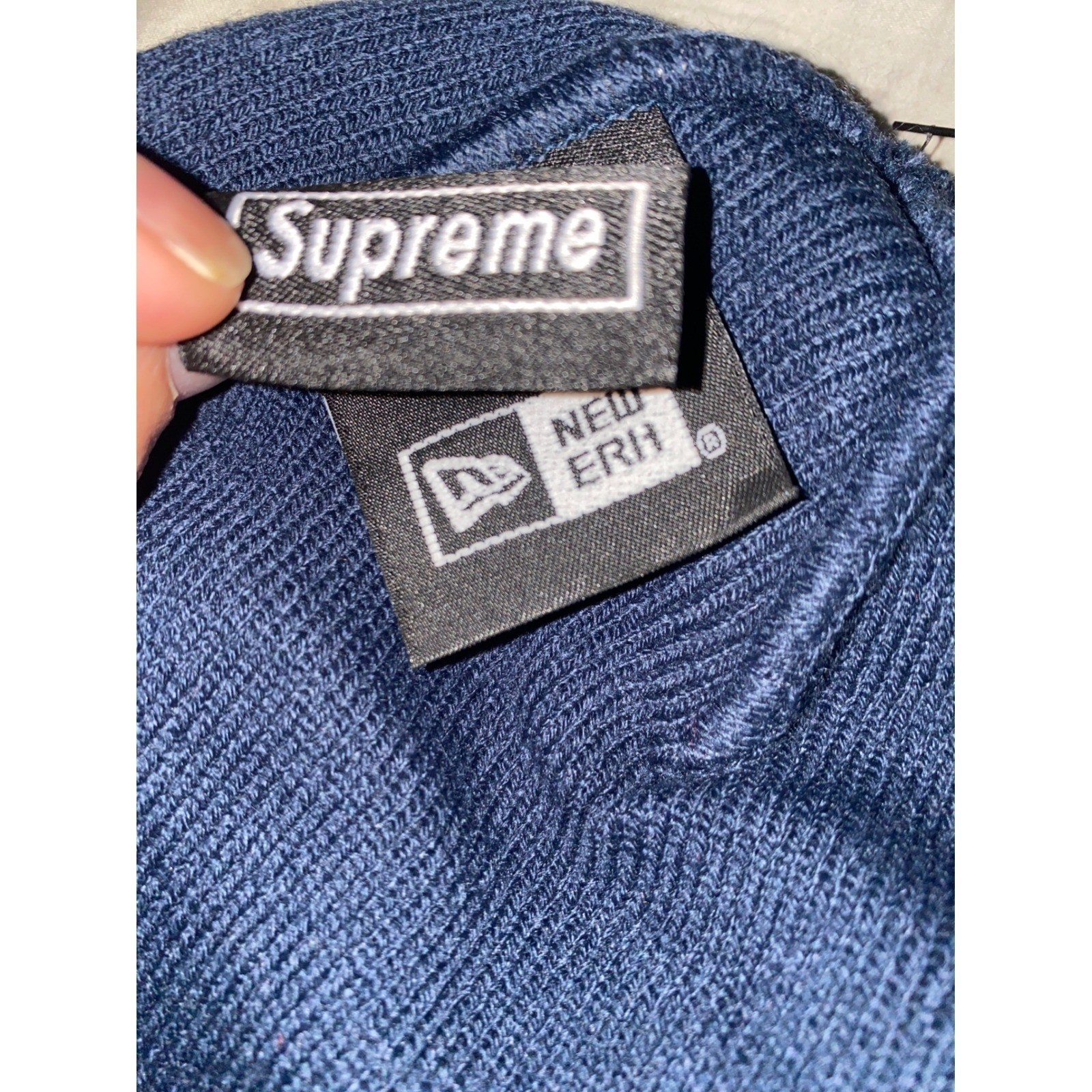 Supreme x New Era Box Logo Beanie Blue Knit Fall Winter Hypebeast Streetwear NWT