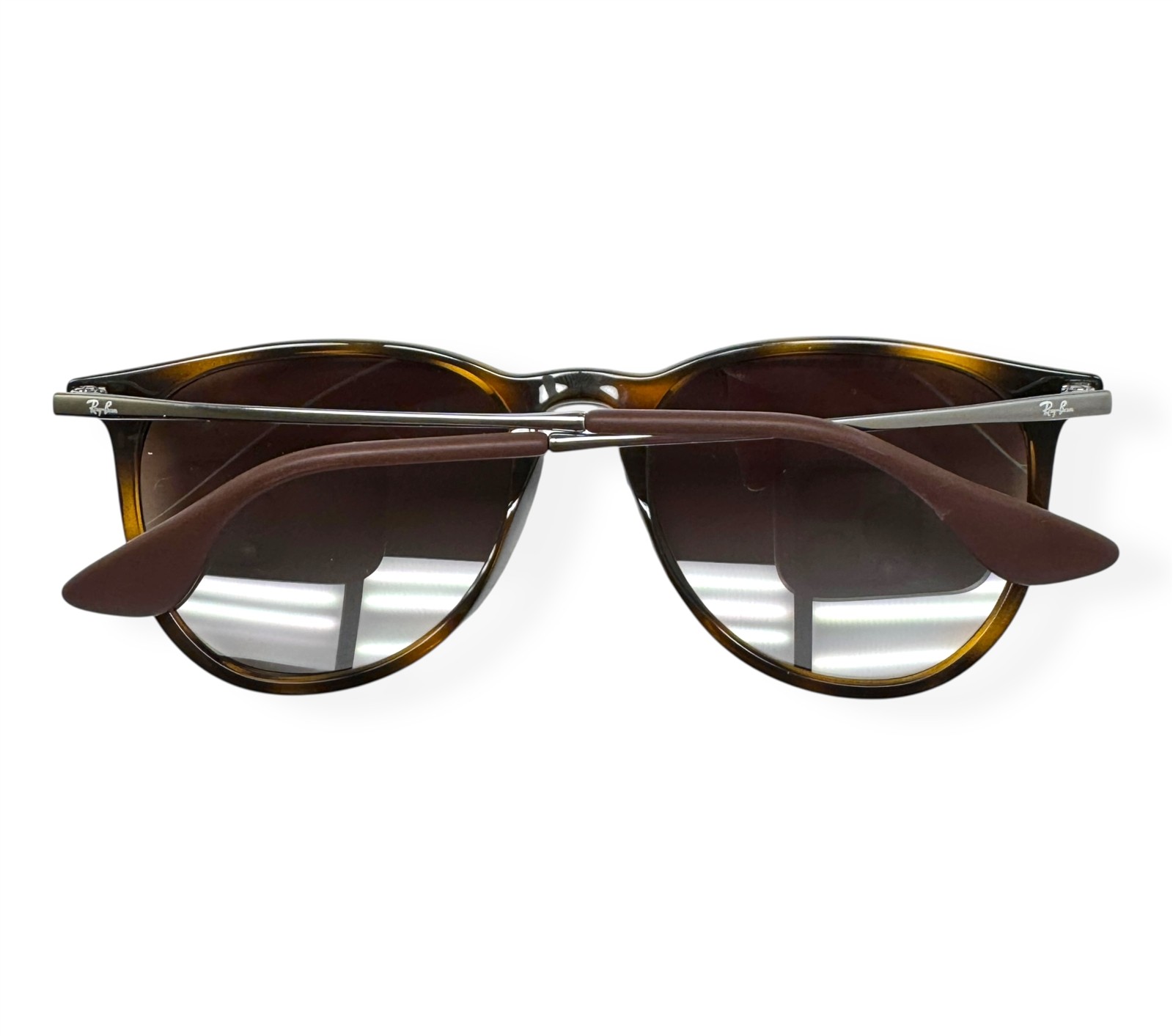 Ray-Ban Erika Sunglasses Polished Brown Tortoise Polarized RB 4171 710/T5 w/case