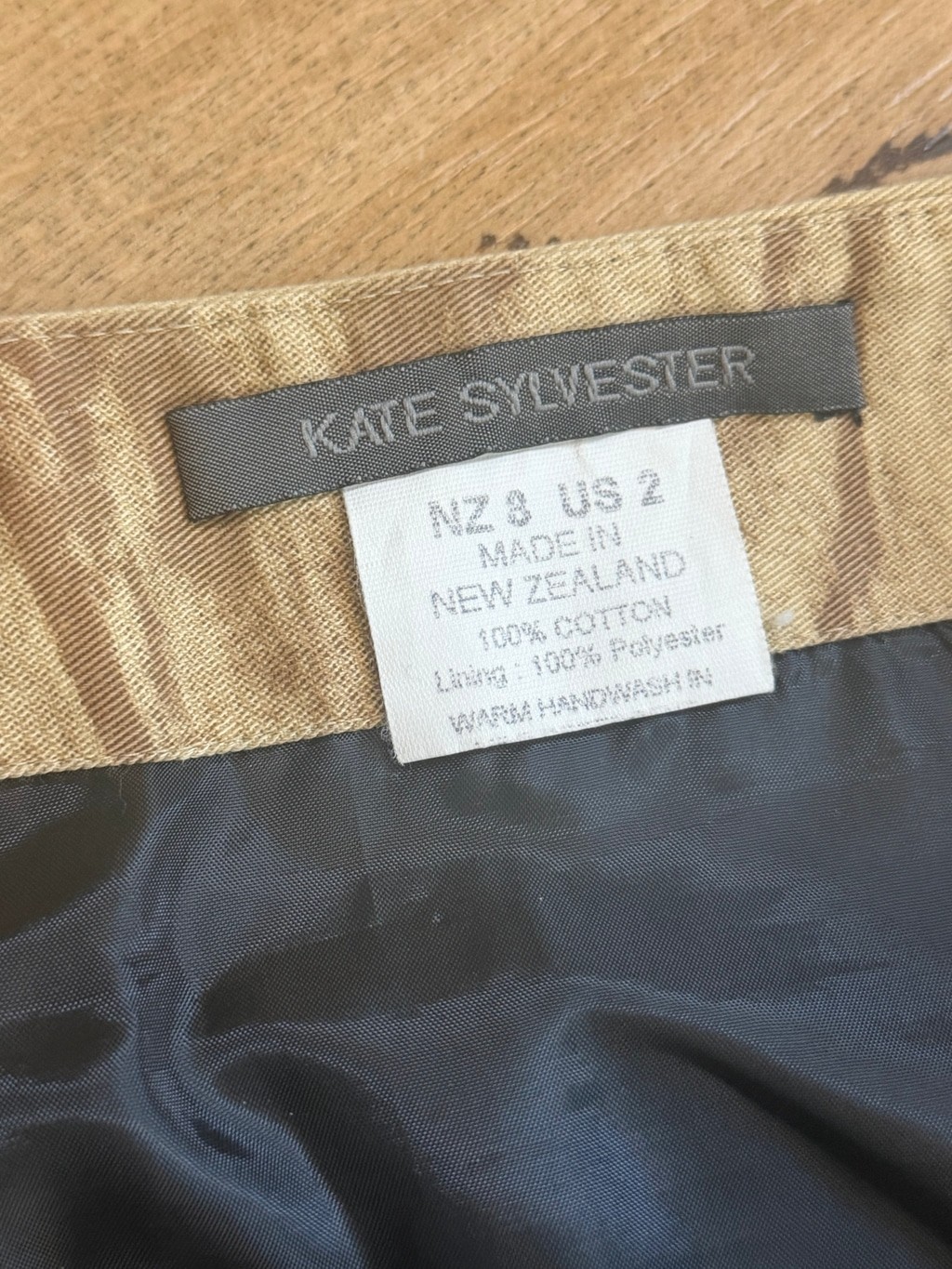 Kate Sylvester Beige Pencil Skirt Size 2