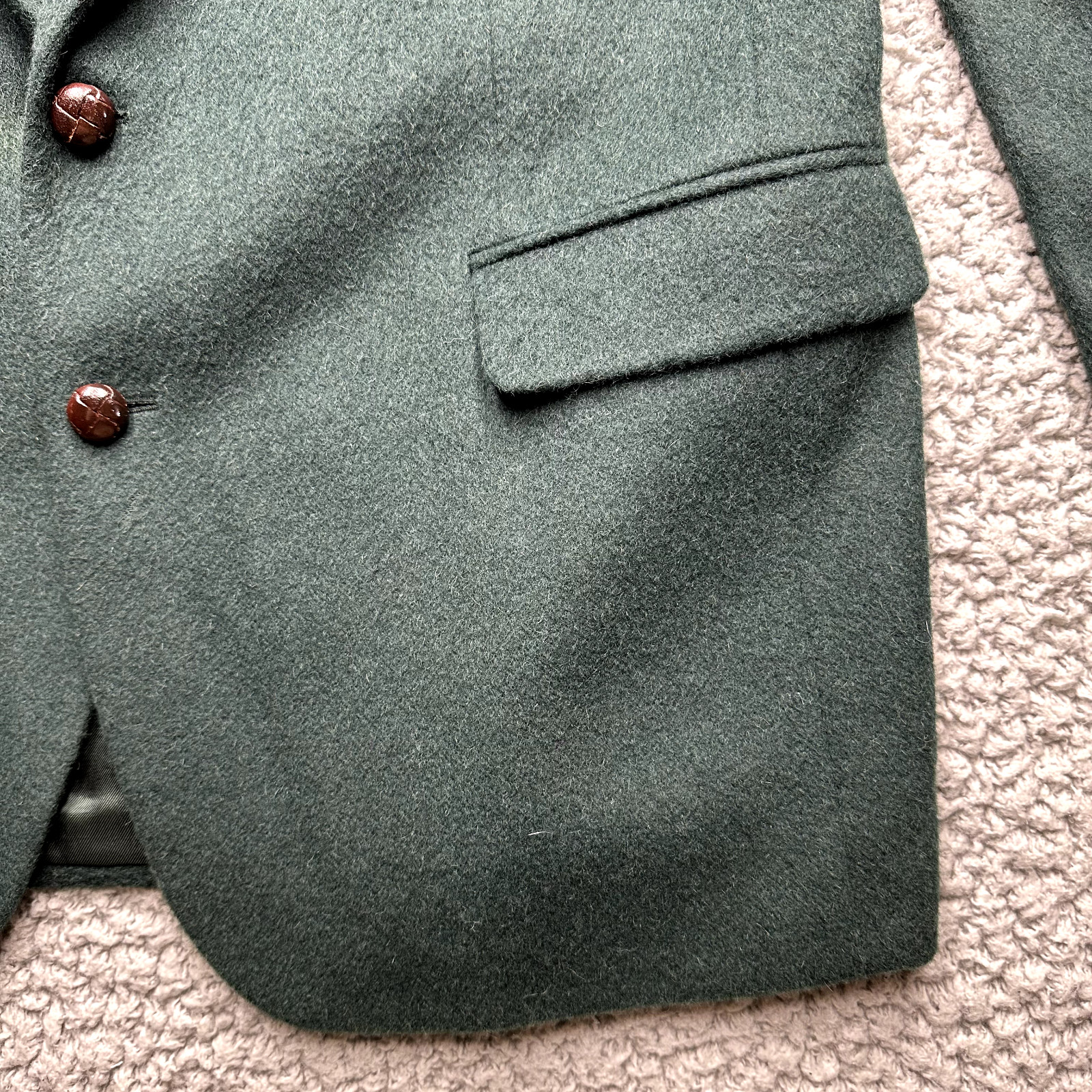 Tailors Row by Deansgate 100% Camel Hair Blazer Jacket Green 42″ Chest 31″ Long