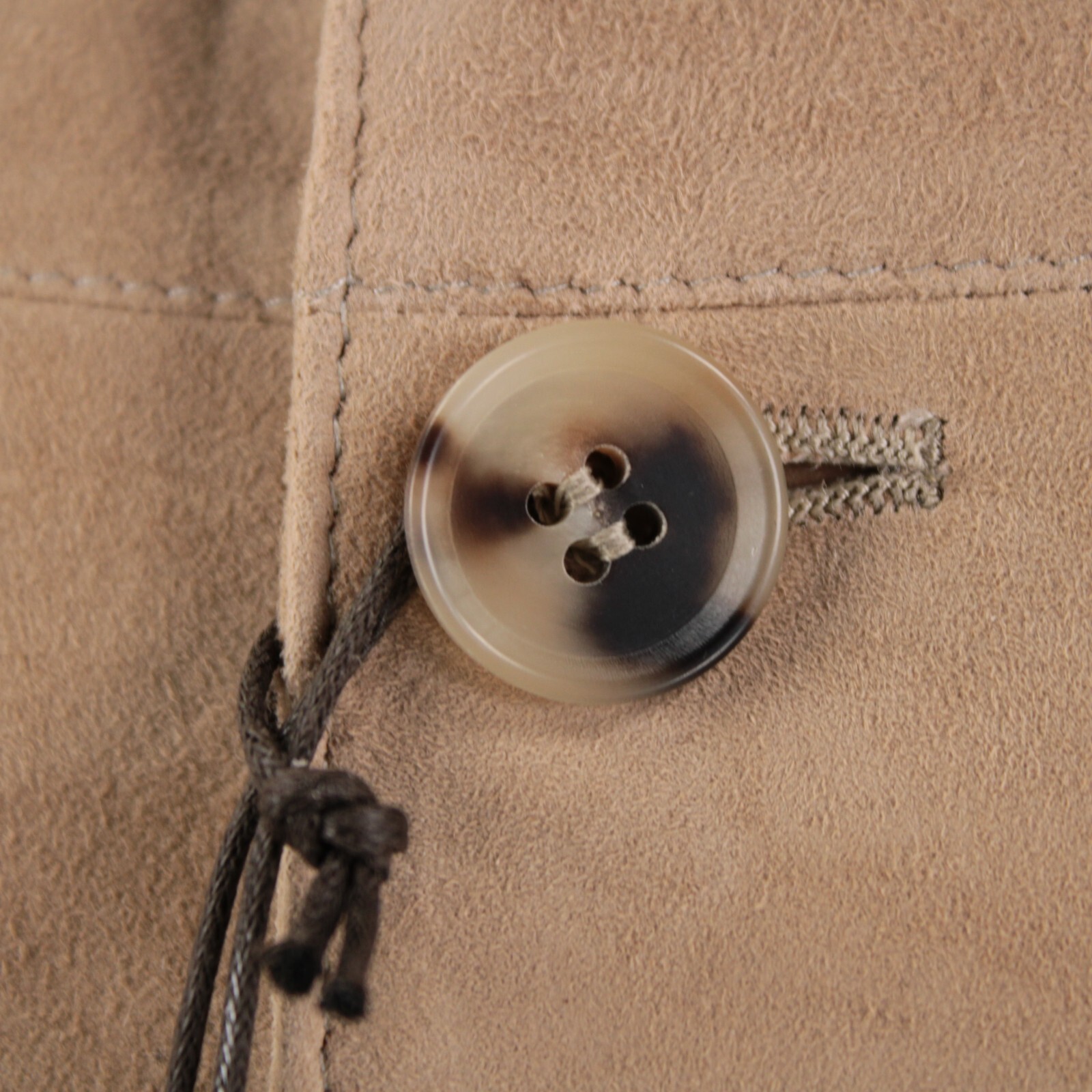 Rifugio NWD Vest / Bodywarmer Size 48 (Small US) In Solid Tan Suede Handmade