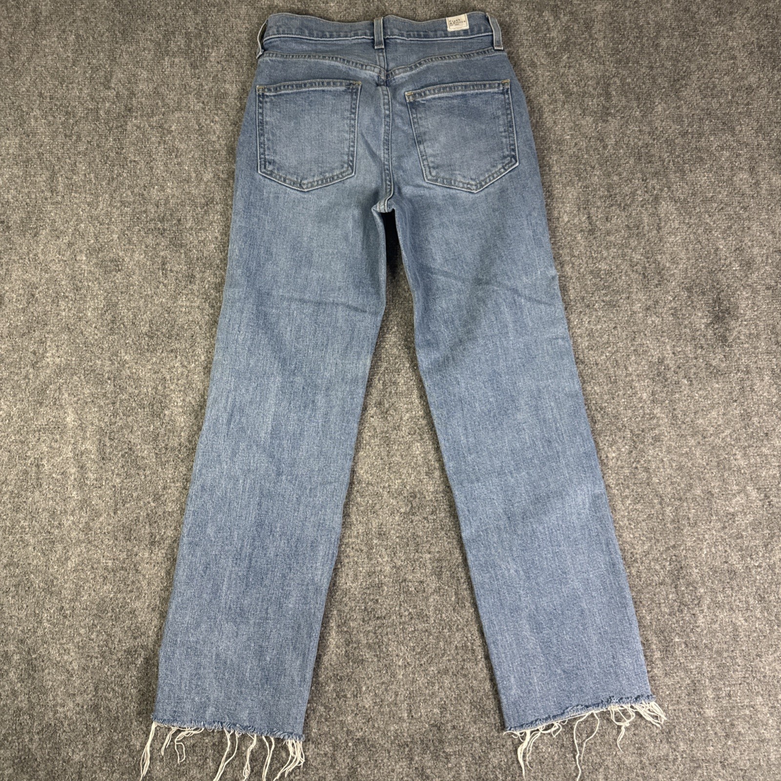 Frank & Eileen Monaghan Jeans Womens 24 Blue Straight Leg Button Fly Denim