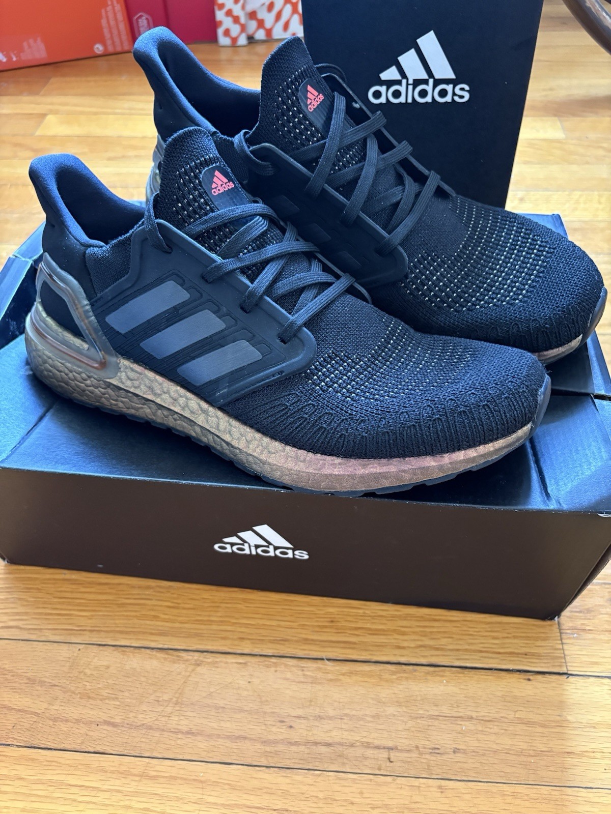 adidas UltraBoost 20 adidas – ‘Core Black Grey Five Signal Pink’ – Sz. 11