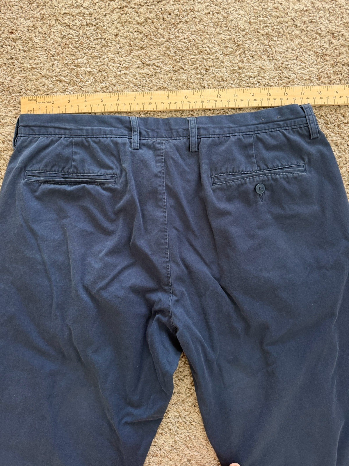 J.Crew The Sutton Navy Summerweight Chino Pants 36×28 Smart Casual Preppy