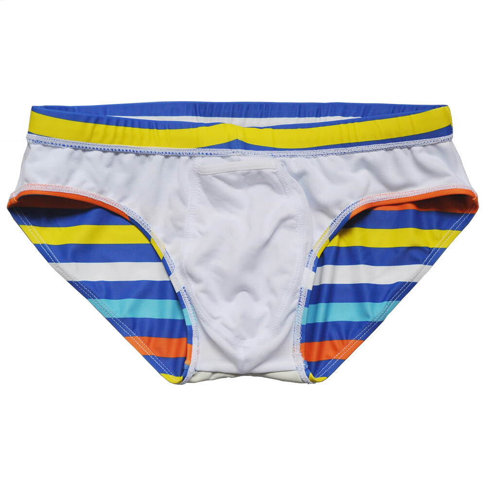 Men’s Classic | Swim Briefs | Rainbow | Striped | Vacation | Cruise | Swimsuit