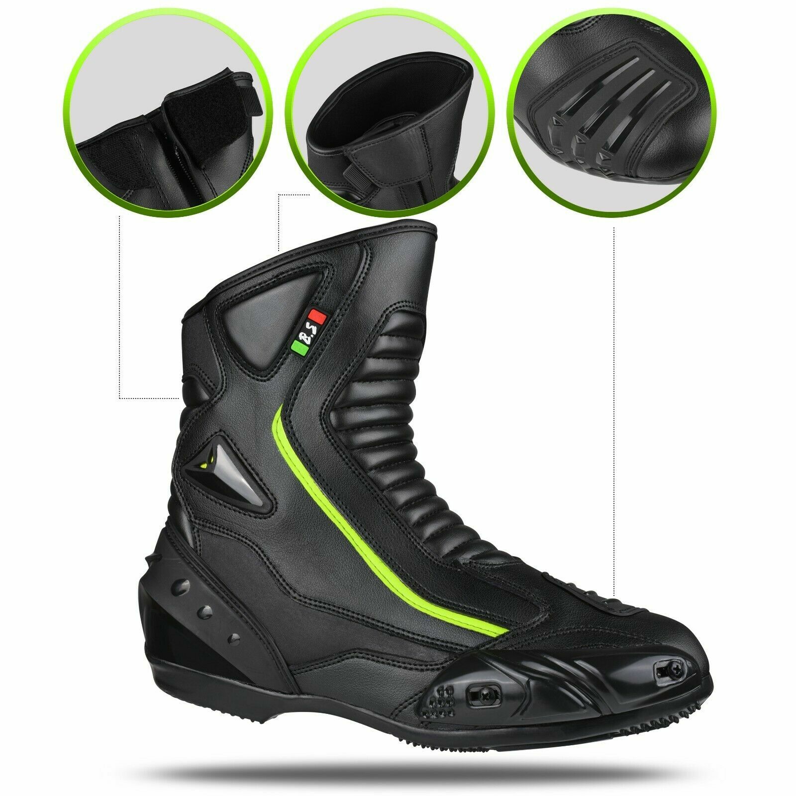 Stiefel Niedrig Motorrad Sicherheitsschuh Fahrt BIESSE 40 41 42 43 44 45 46 47