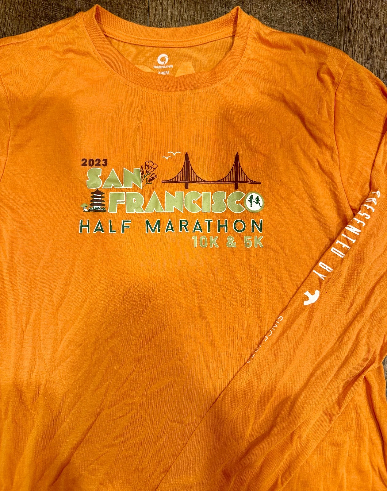 New 2023 KPSF Kaiser RACE CREW San Francisco Half Marathon 10k 5k Mens M T-Shirt