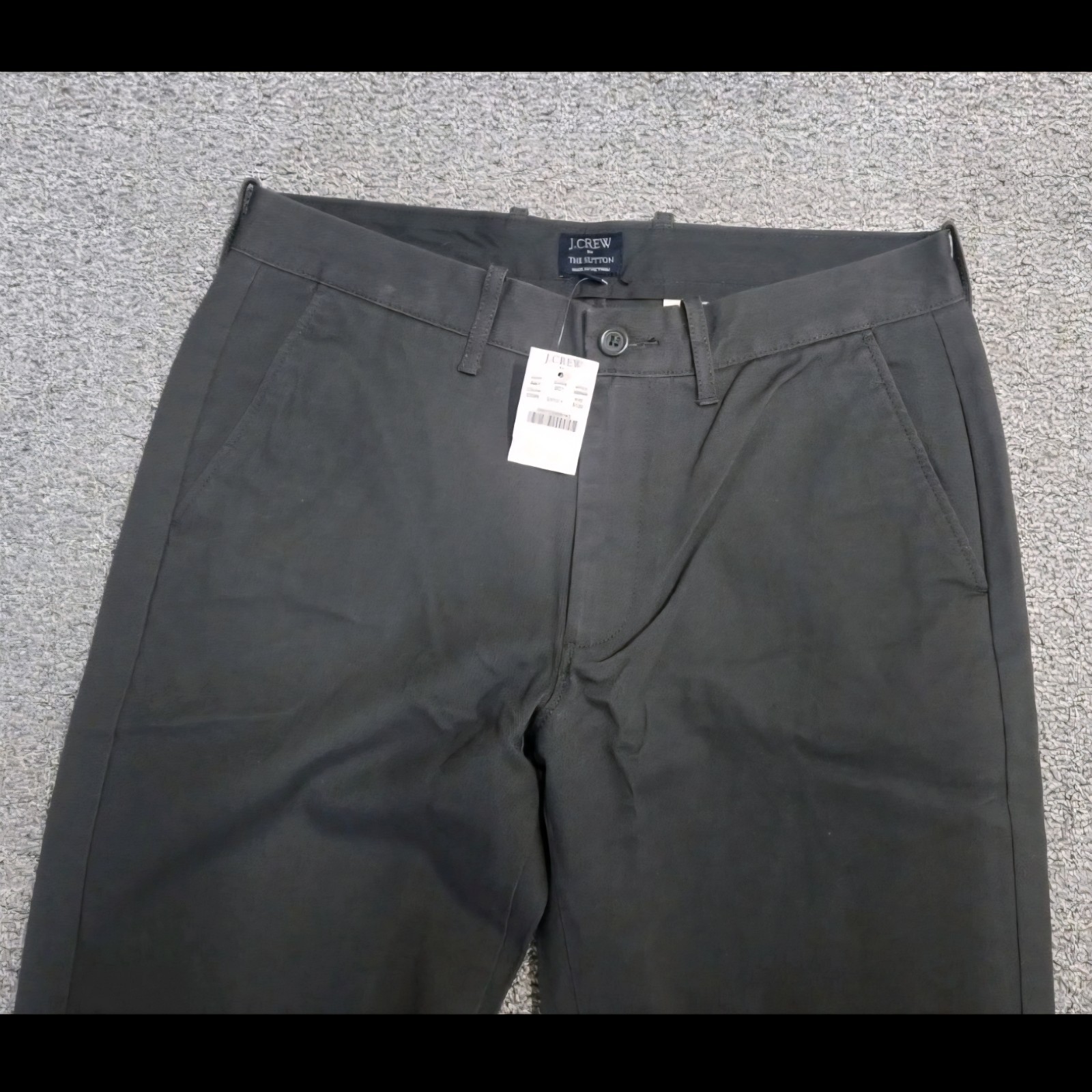 J. Crew The Sutton Chino Pants 32×31 Olive Green Straight Fit Cotton Trouser NWT