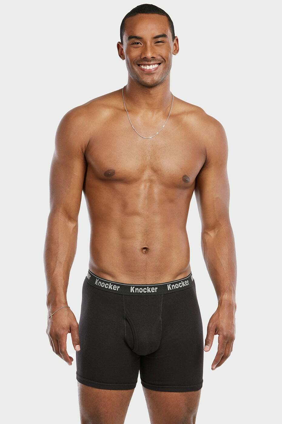 4 pk Mens Boxer Briefs 100% Cotton Black Grey Lot Underwear S M L XL XXL XXXL