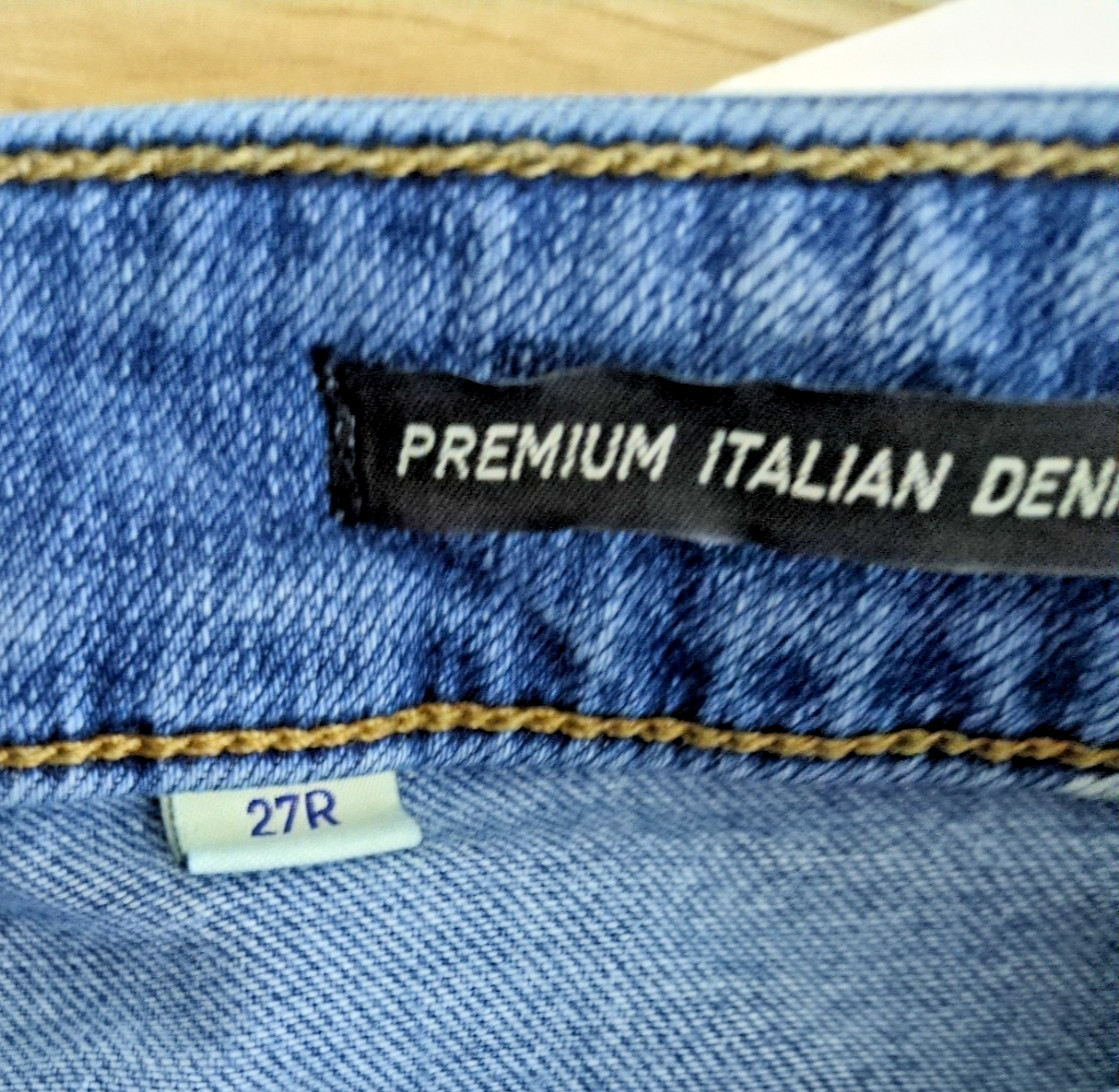 Ariat Womens Jeans 27R Blue High Rise Straight Medium Wash Western Italian Denim