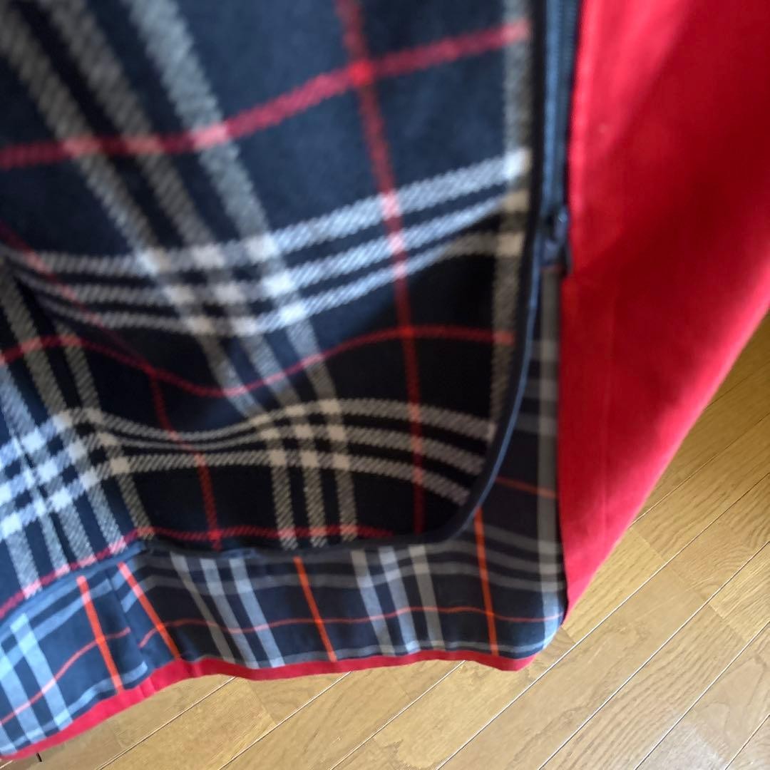 Burberrys Long Coat Red Nova Check