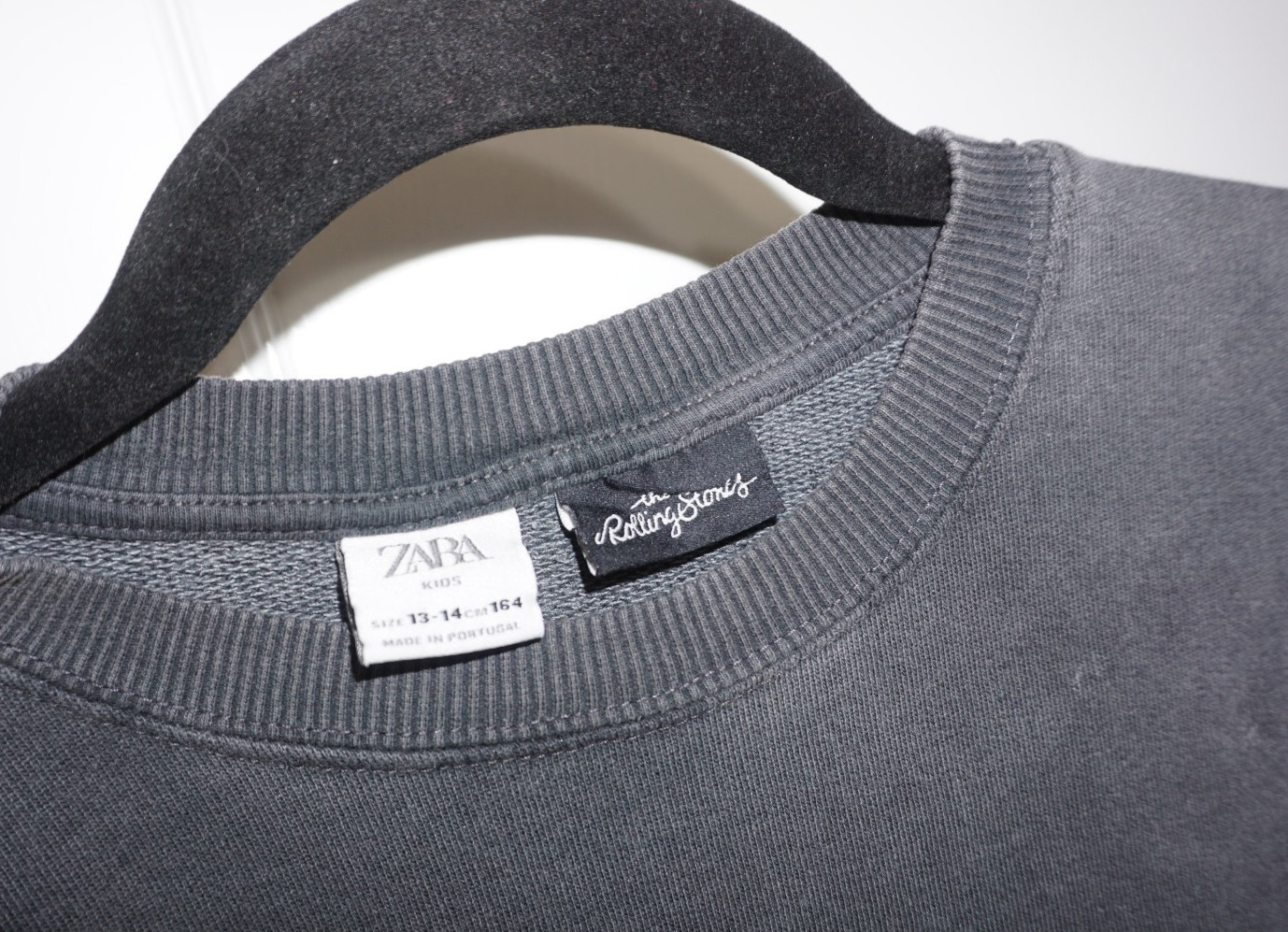 The Rolling Stones Zara Kids Size 13-14 (cm 164) Crew Neck Sweatshirt Gray