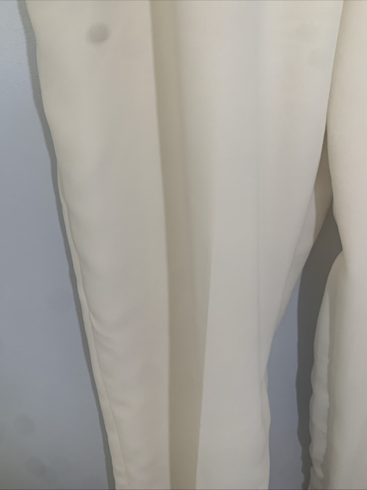 LRL Black Label Wide Leg Trouser Pants Women Size 16 Winter Cream Inseam 29.5 in