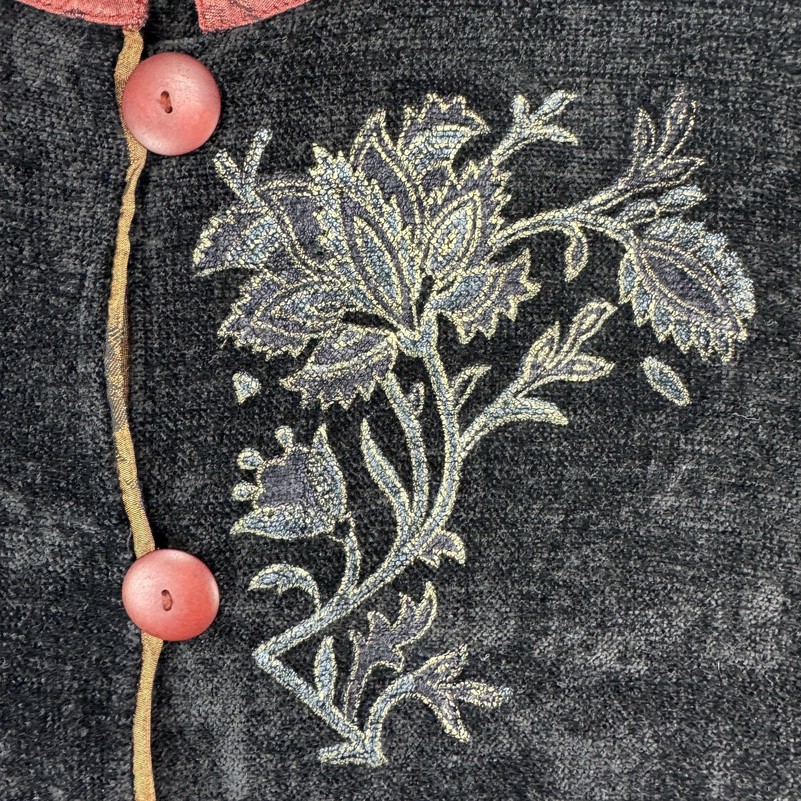 Vtg 90s Embroidered Flashback Women’s Large Jacket Cardigan Cottagecore Indie