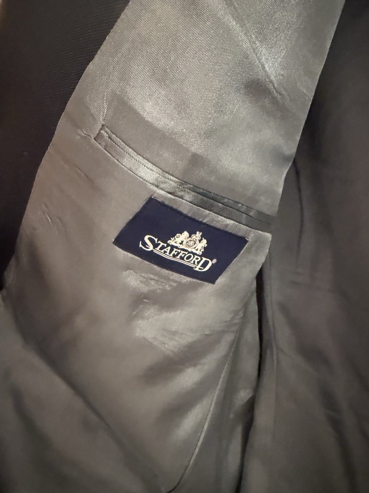 Stafford Men’s Blazer Jacket Navy with Gold Buttons 48L