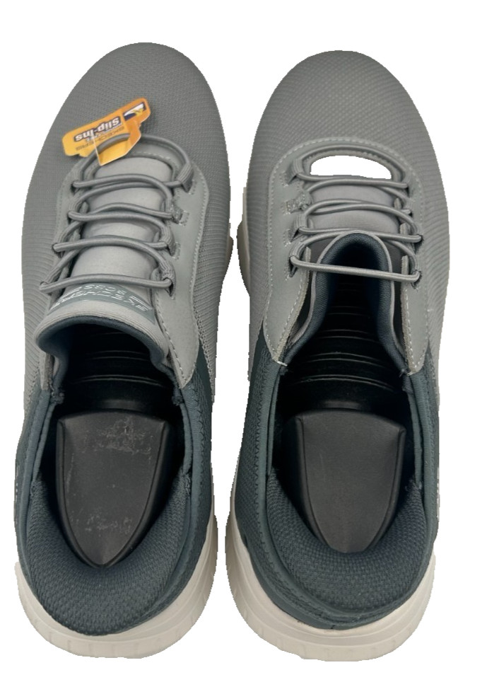 Skechers Men’s Slip-Ins Bobs Sport Squad Chaos Shoes Gray WIDE Size:10 90P